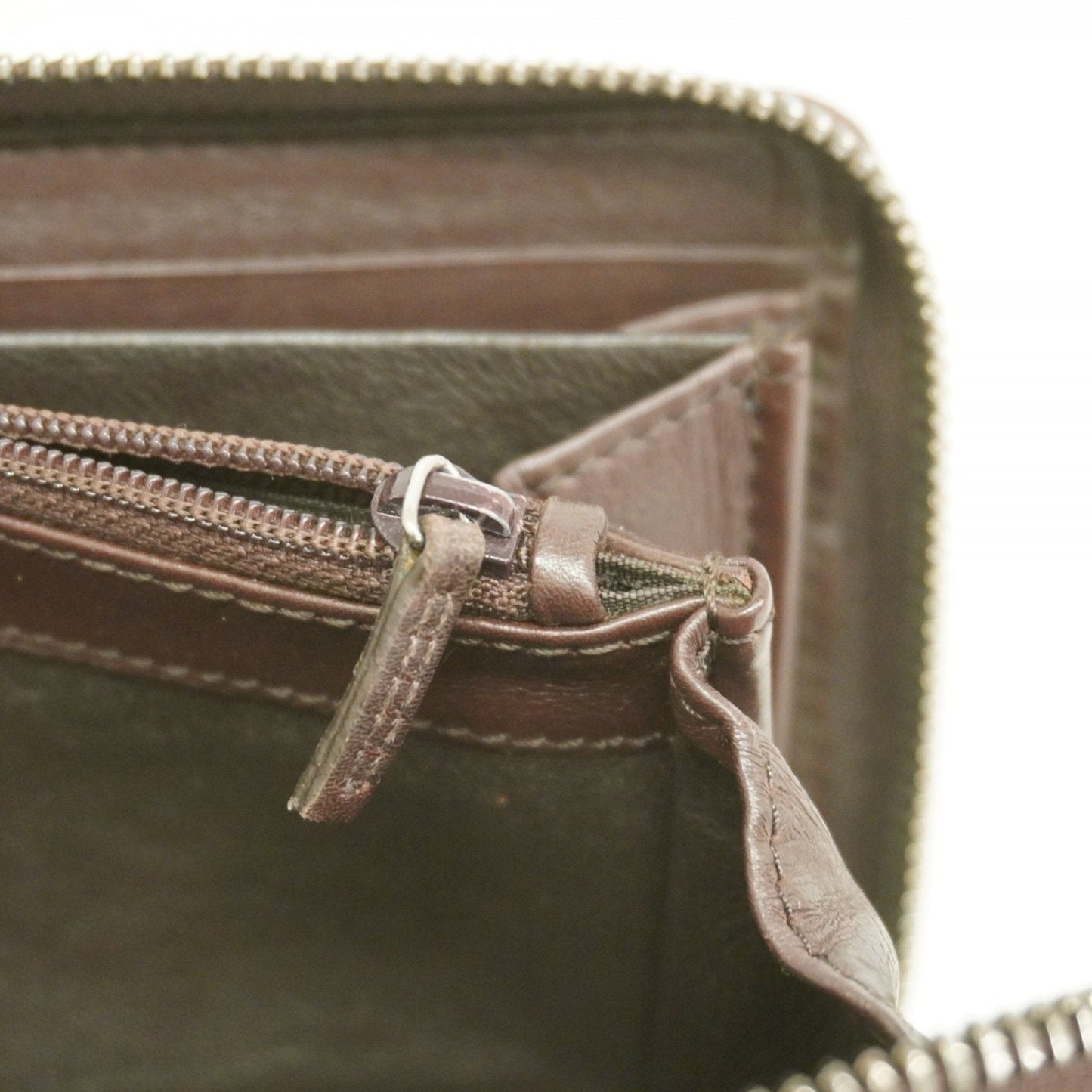 Gucci Brown Leather Long Wallet (Bi-Fold)