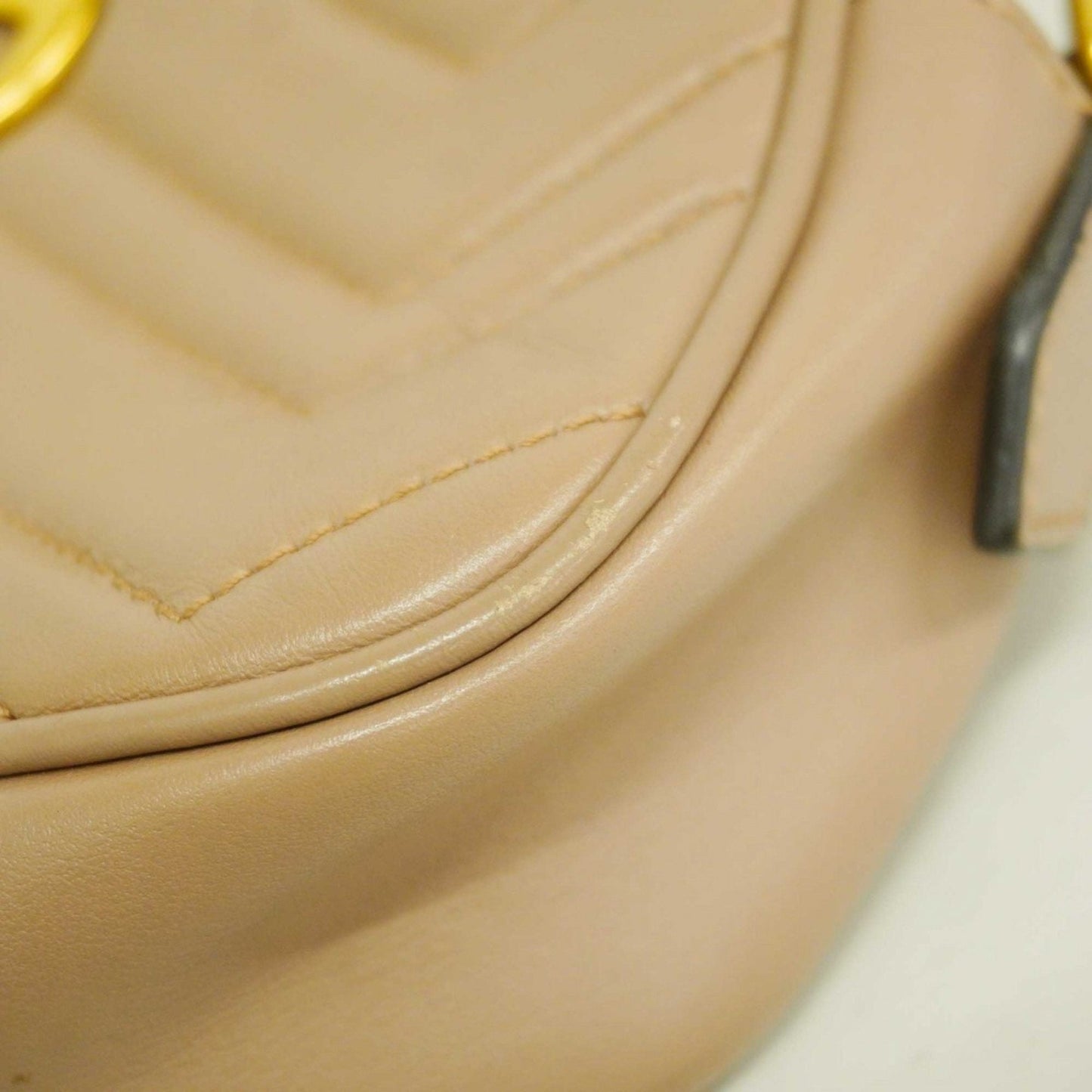 Gucci Light Brown Leather Shoulder Bag