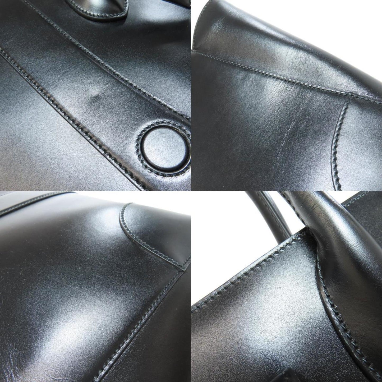 Gucci Black Leather Tote Bag