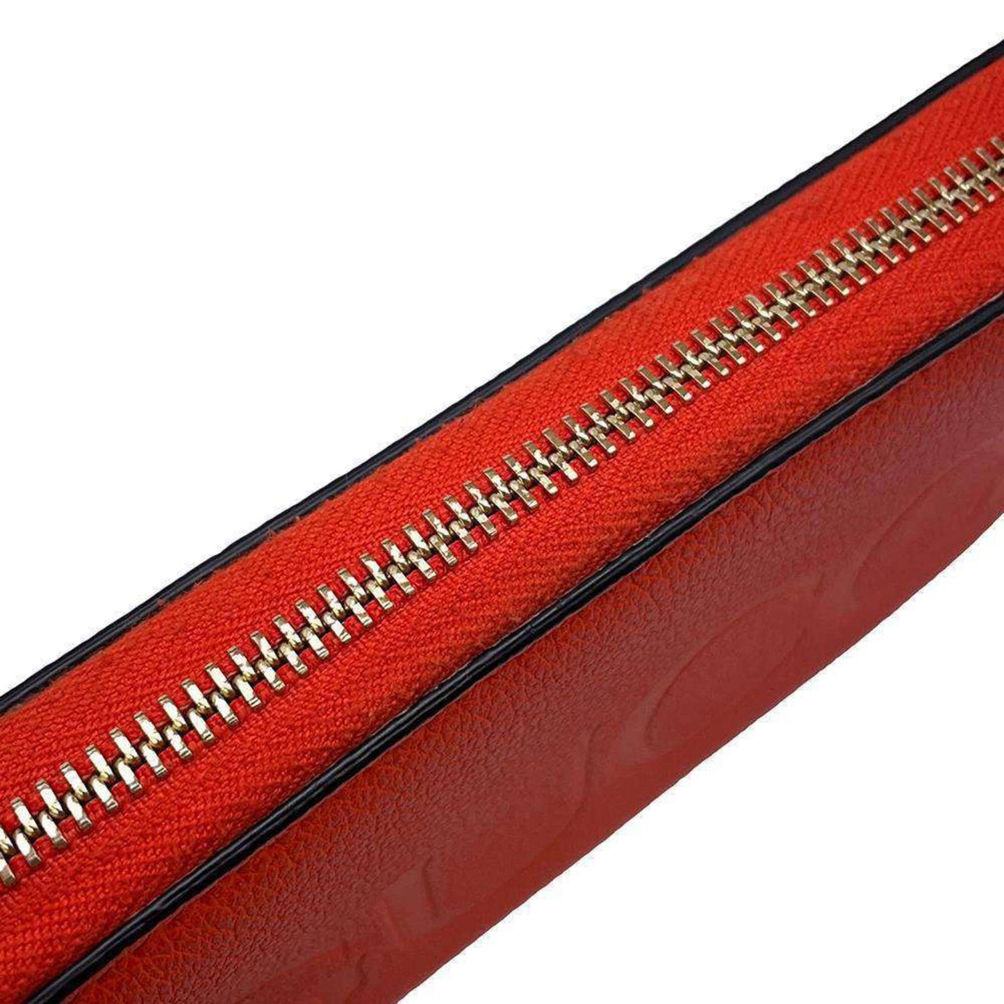 Gucci Orange Leather Long Wallet (Bi-Fold)
