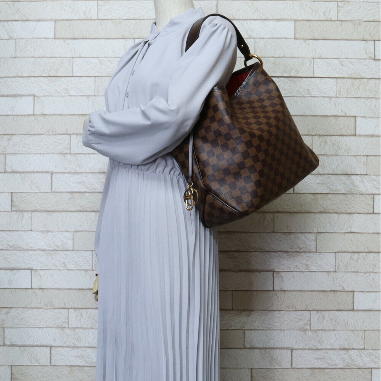 Louis Vuitton Brown Damier Canvas Shoulder Bag