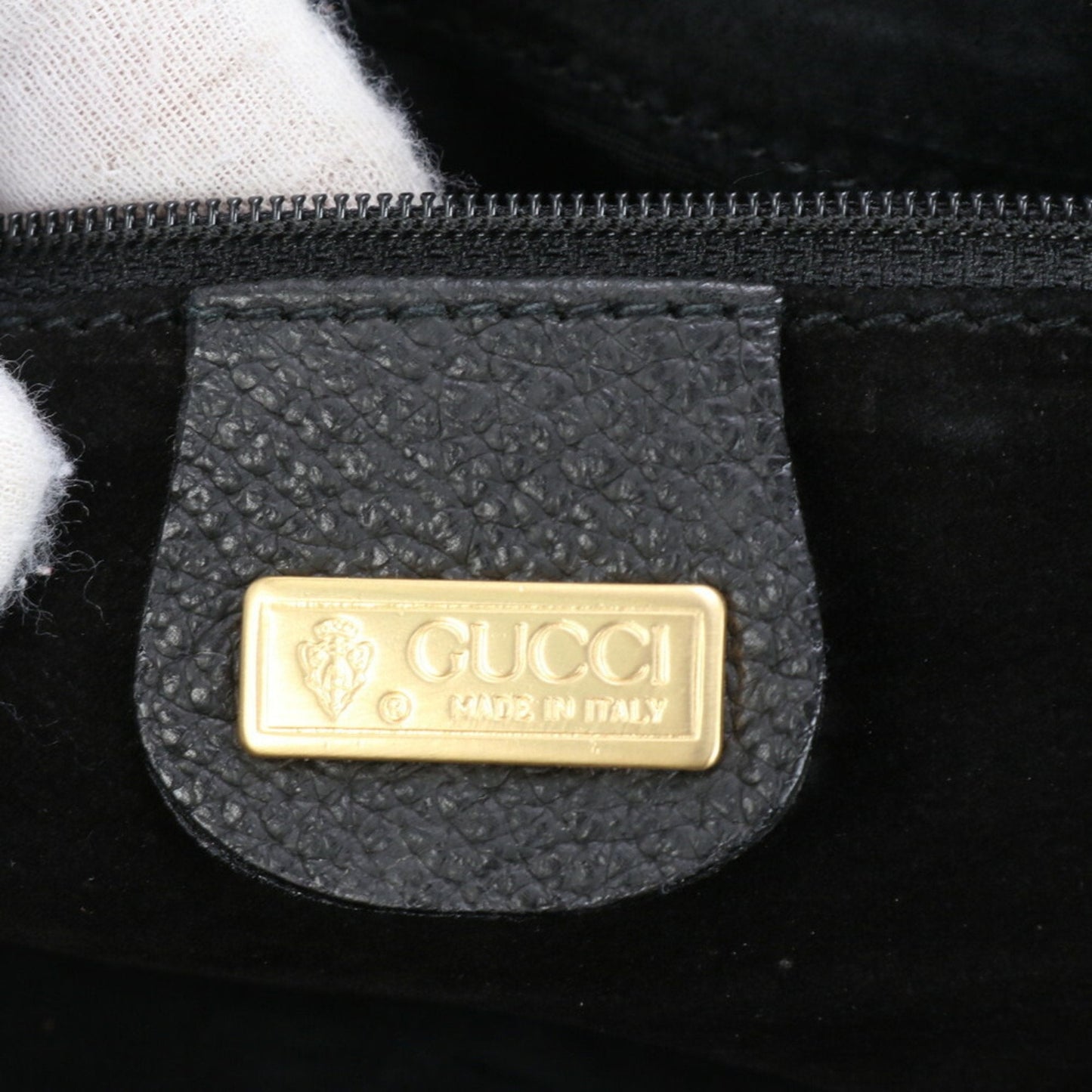 Gucci Black Leather Handbag Shoulder Bag