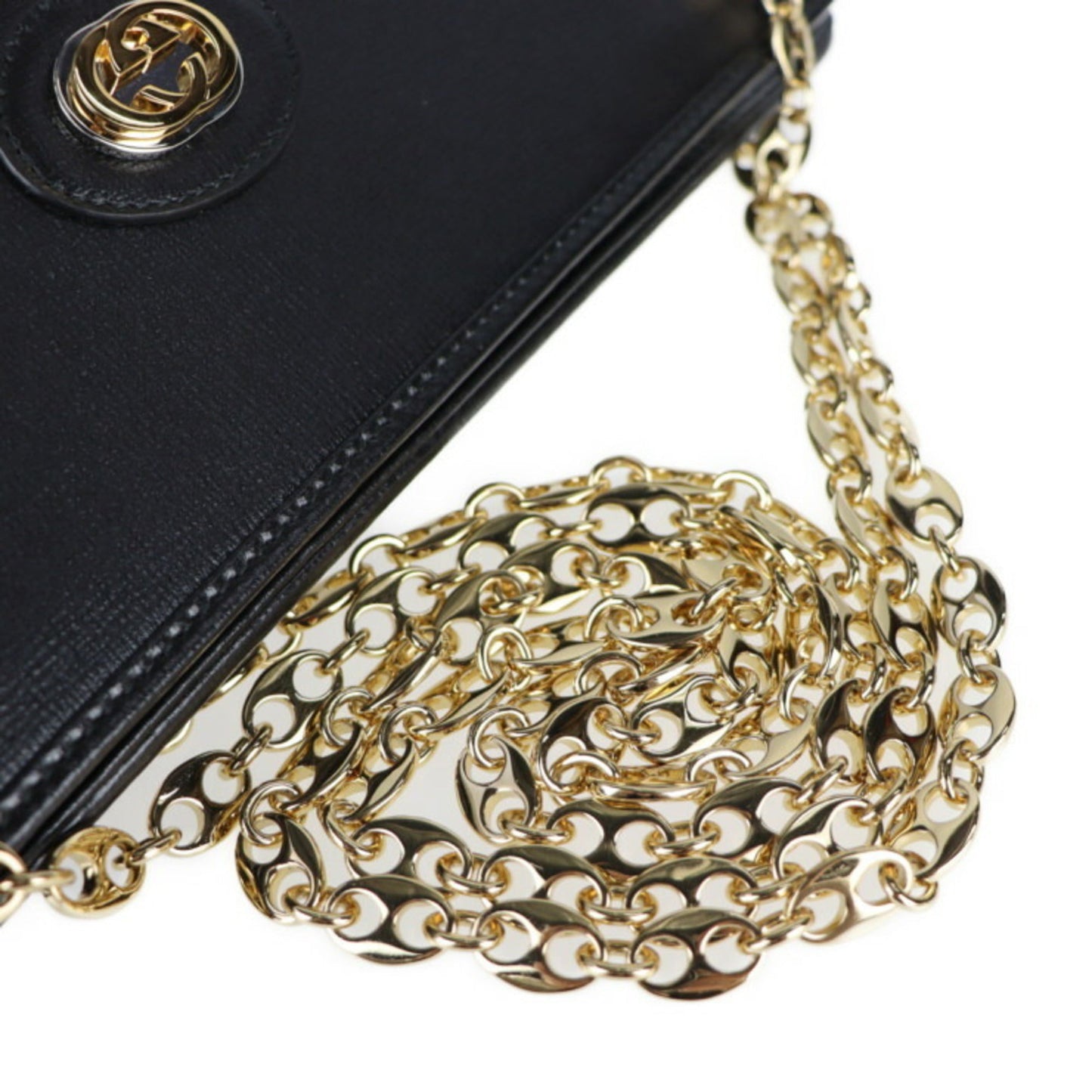 Gucci Black Leather Shoulder Bag