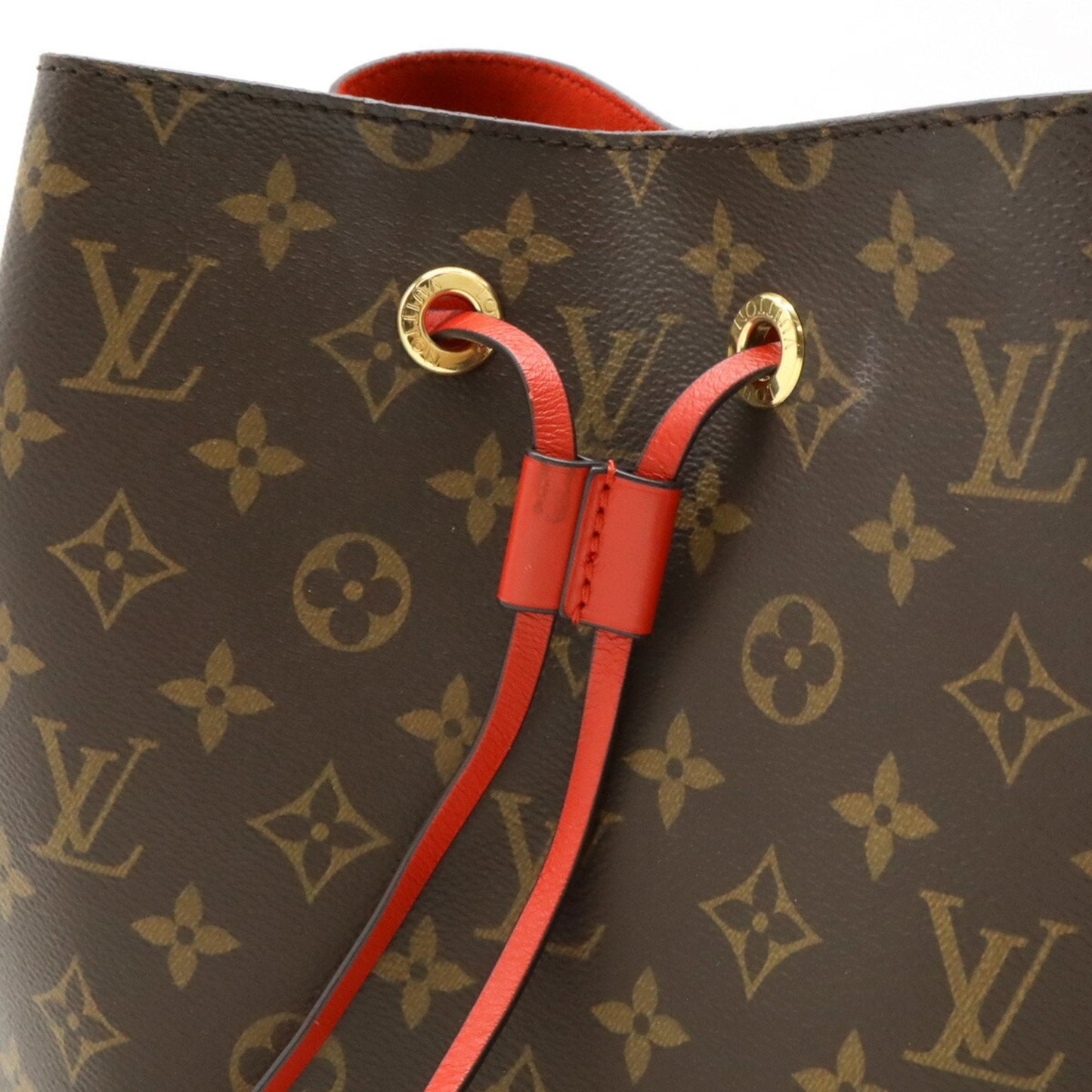 Louis Vuitton Coquelicots Red Color Monogram Leather Shoulder Bag