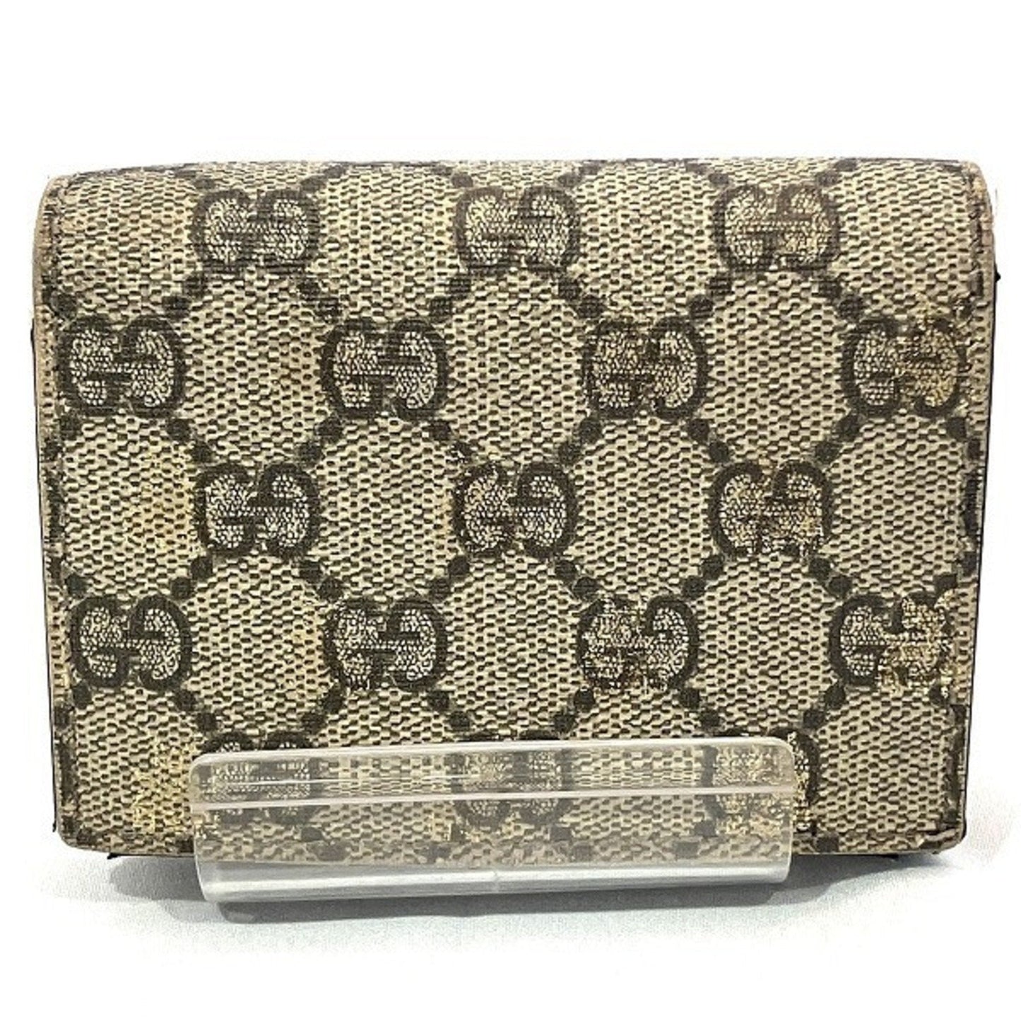 Gucci Gg Supreme Beige Gg Supreme Pvc Leather Coin Purse/Coin Case ()