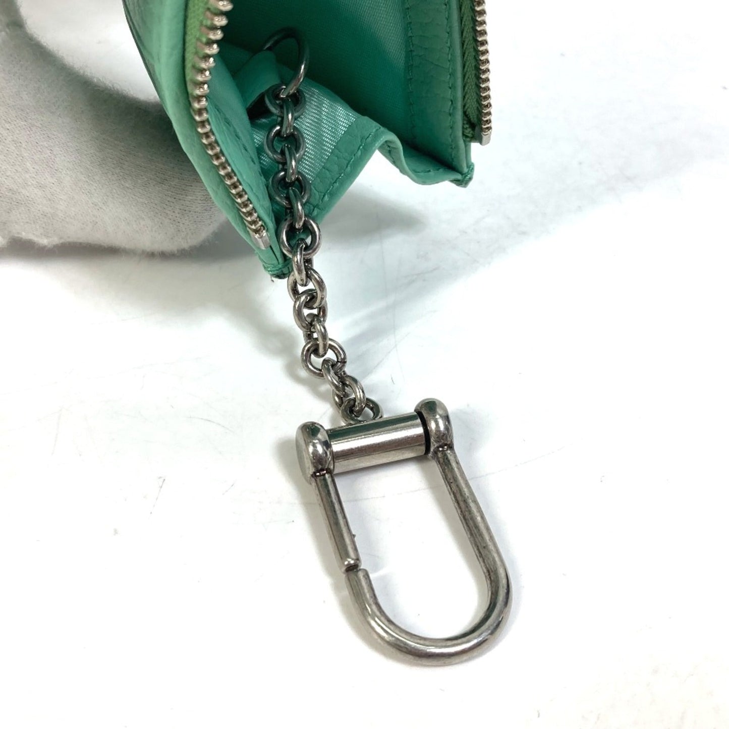 Gucci Green Leather Coin Purse/Coin Case
