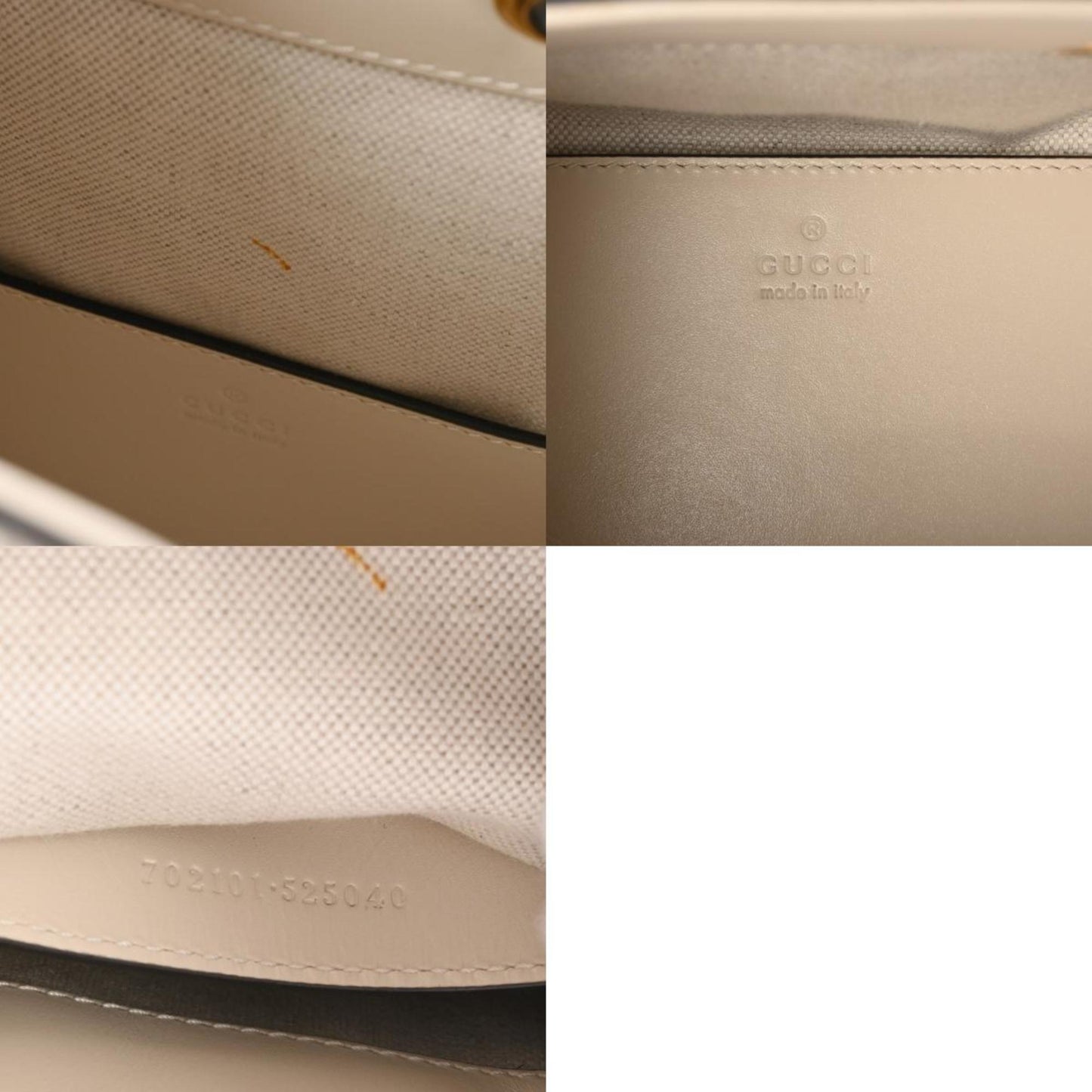 Gucci Ivory Leather Backpack