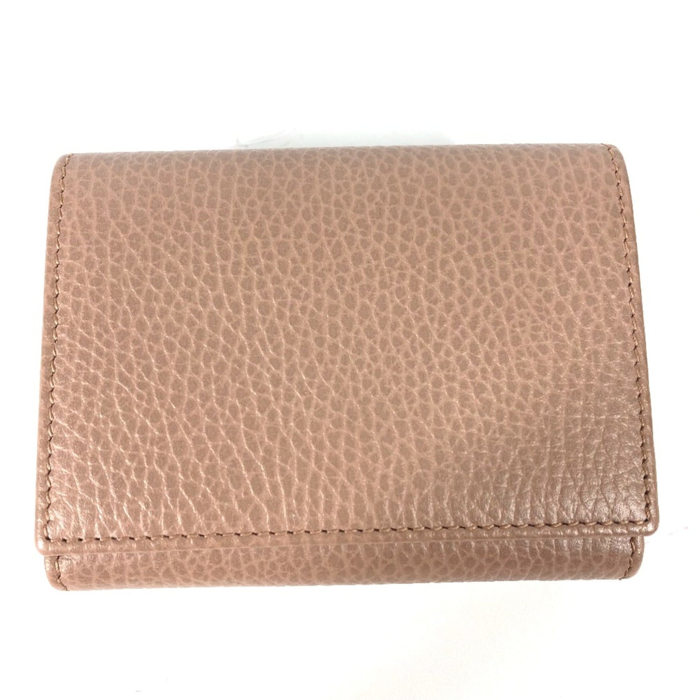 Gucci Beige Leather Wallet (Tri-Fold)