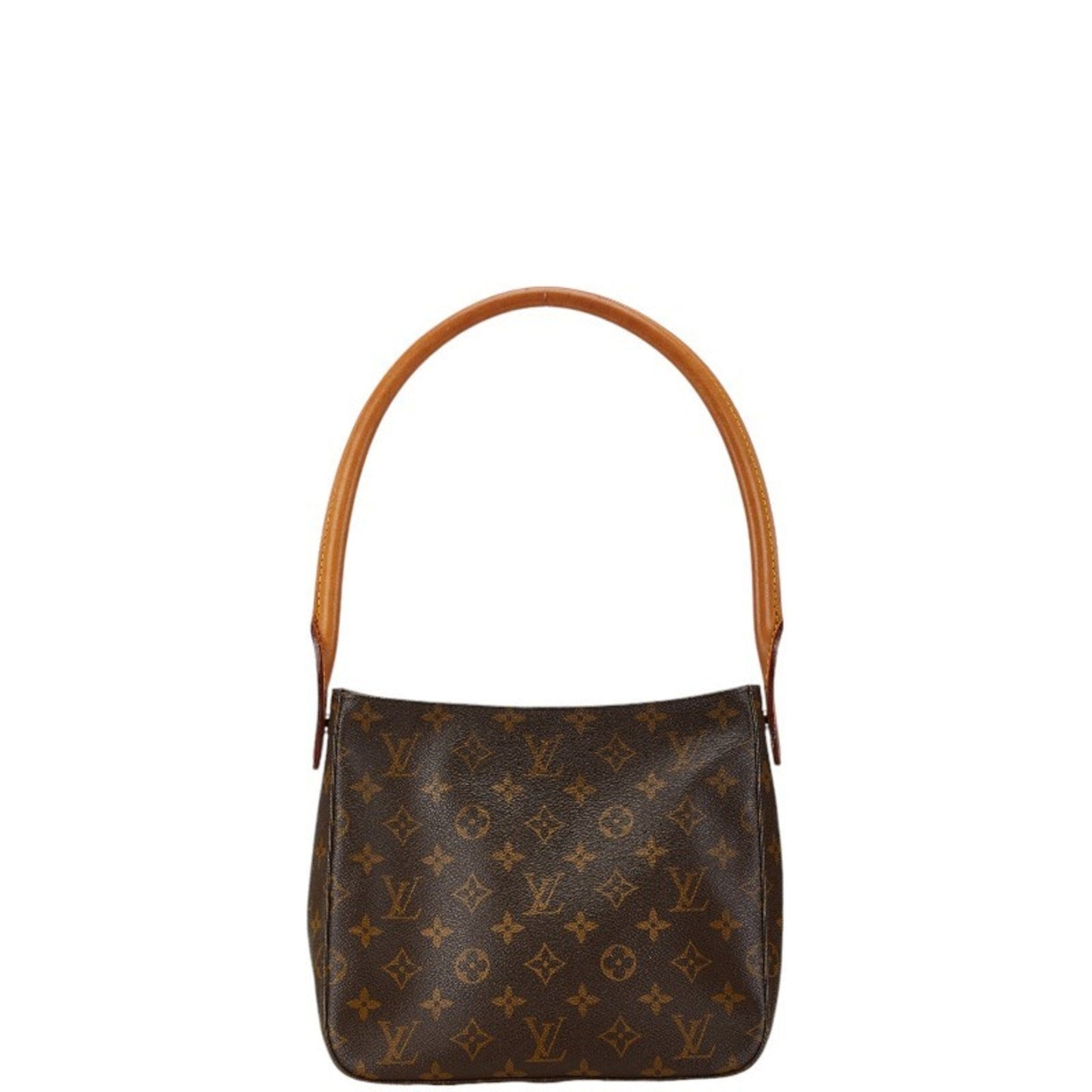 Louis Vuitton Brown Pvc Leather Handbag Shoulder Bag ()