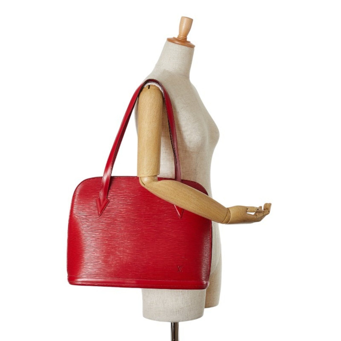 Louis Vuitton Castilian Red Epi Leather Shoulder Bag Tote Bag