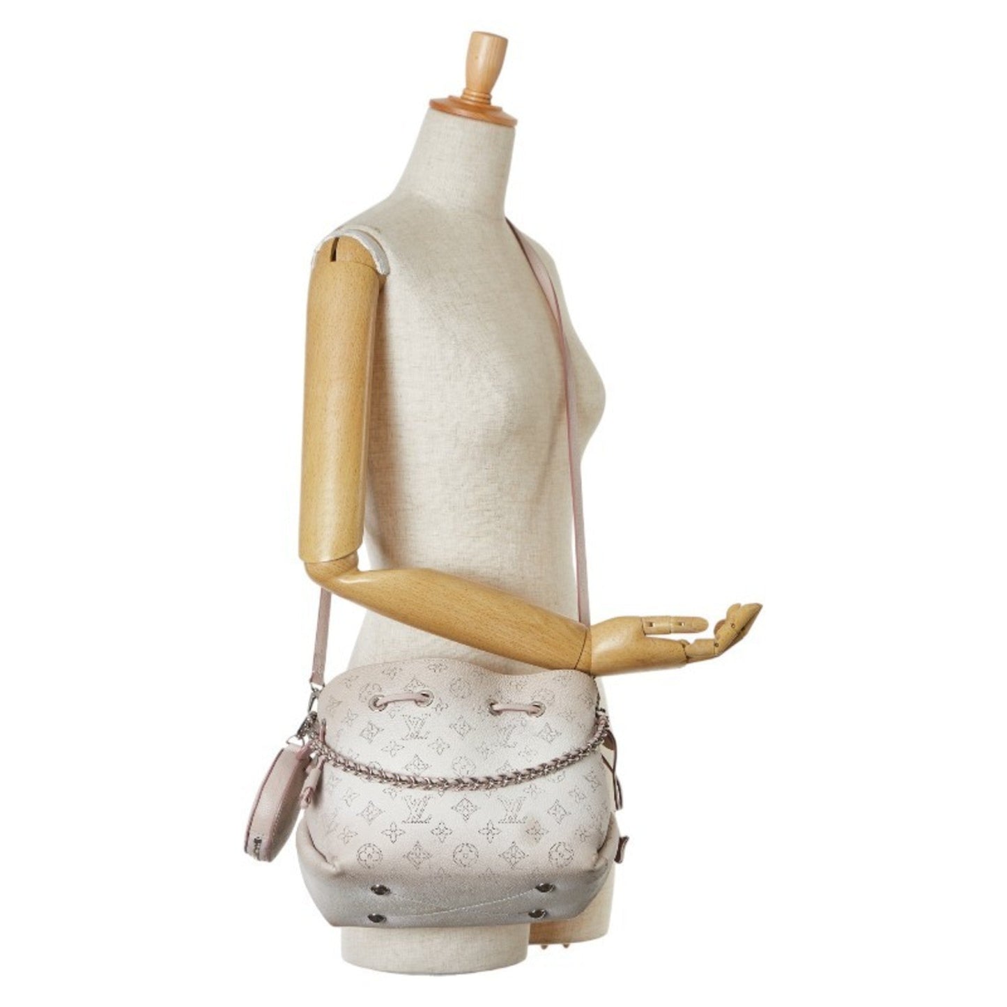 Louis Vuitton Mahina Magnolia Leather Handbag Shoulder Bag