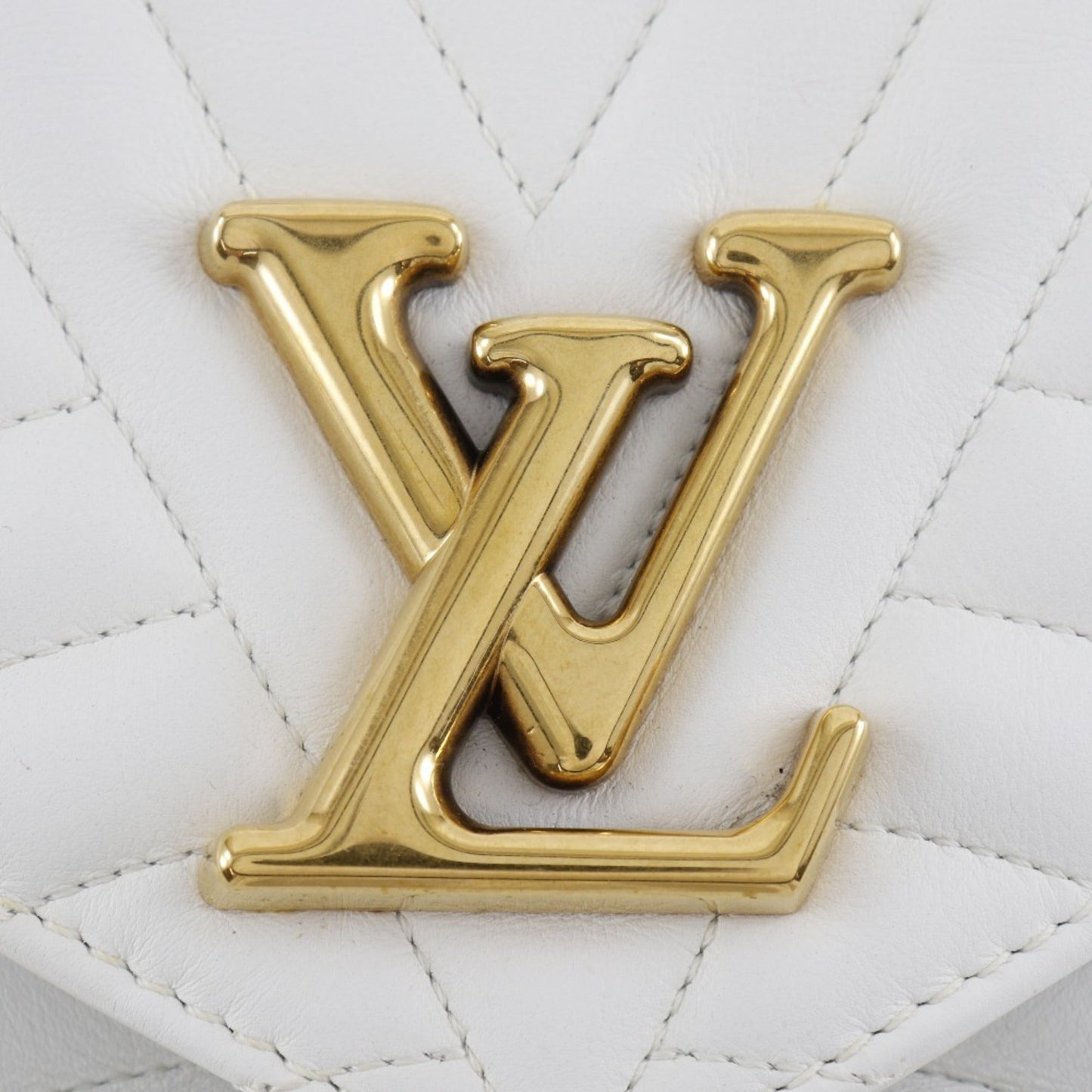 Louis Vuitton White Leather Shoulder Bag