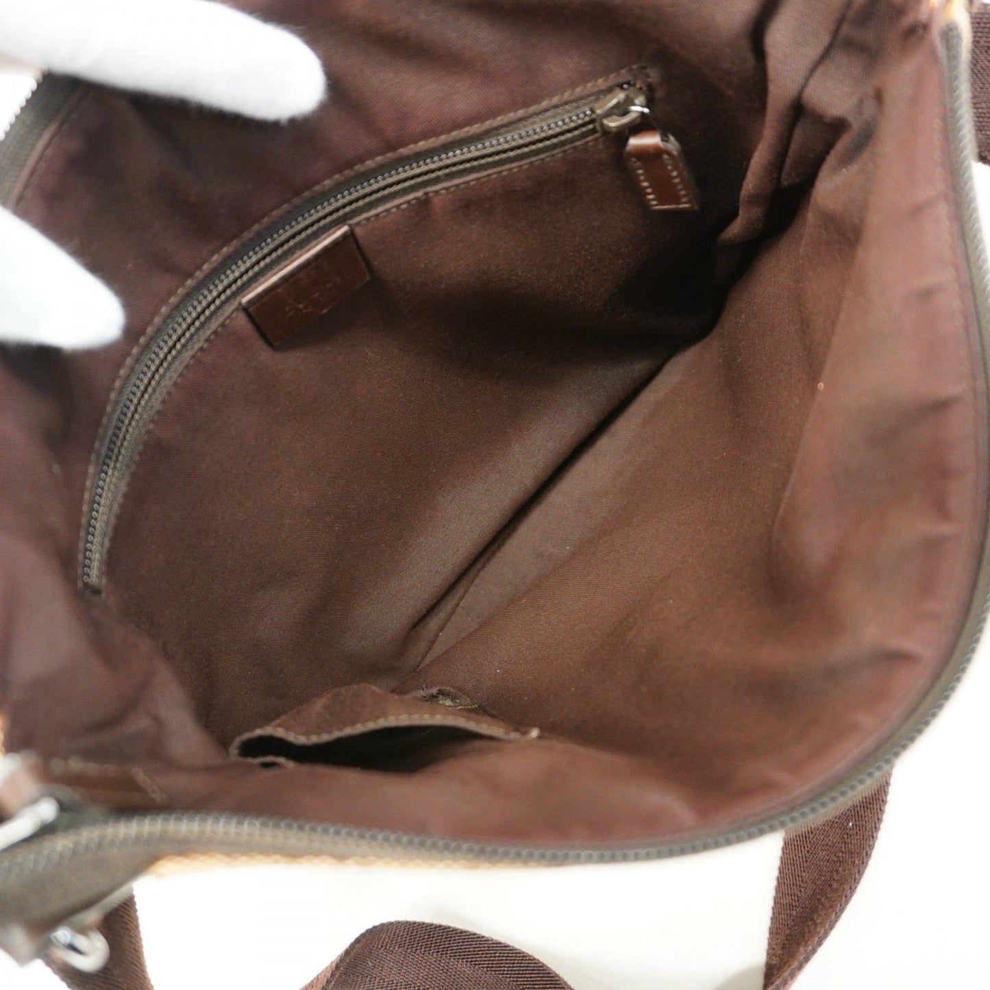 Gucci Brown Canvas Shoulder Bag