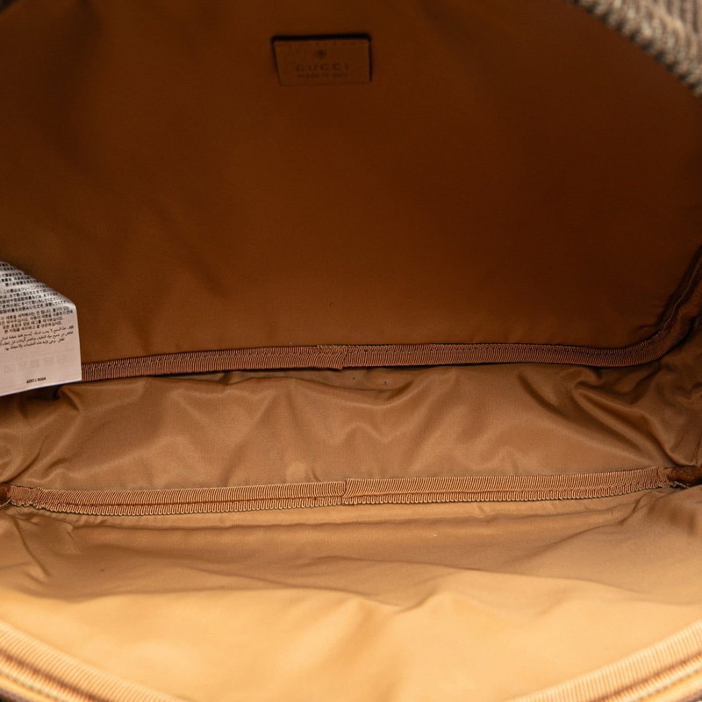 Gucci Brown Cord Leather Backpack