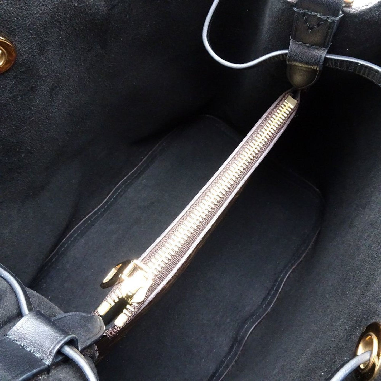 Louis Vuitton Brown Noir Monogram Shoulder Bag