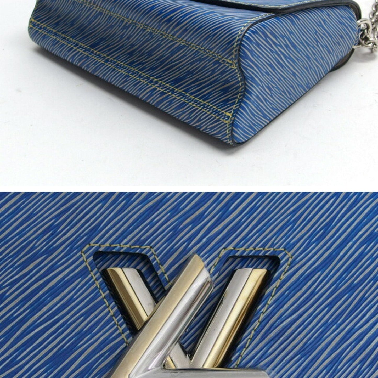 Louis Vuitton Blue Denim Shoulder Bag