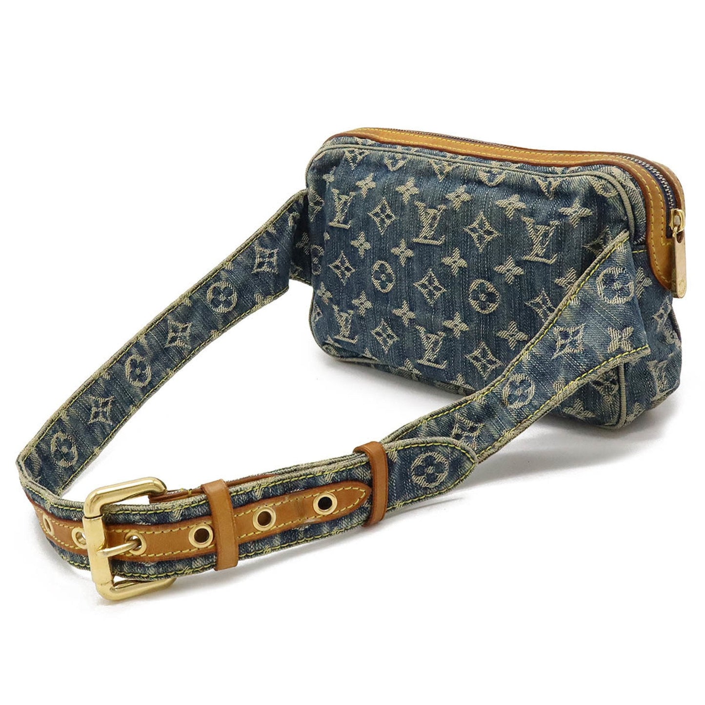 Louis Vuitton Blue Monogram Denim Fanny Pack Shoulder Bag