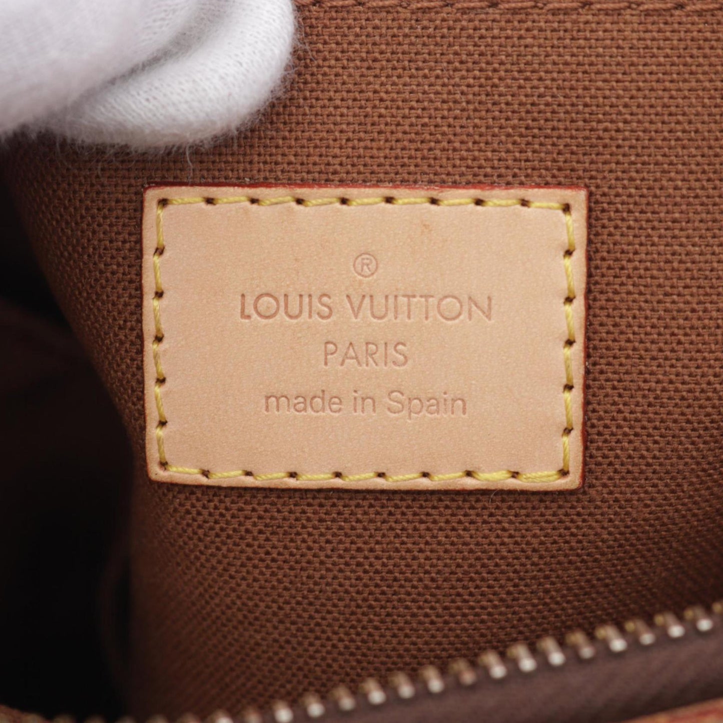 Louis Vuitton Brown Monogram Coated Canvas Leather Shoulder Bag