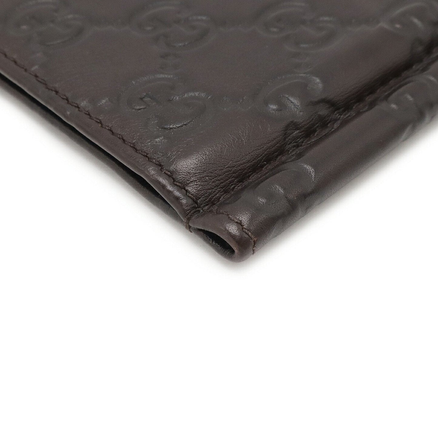 Gucci Dark Brown Leather Wallet (Bi-Fold)