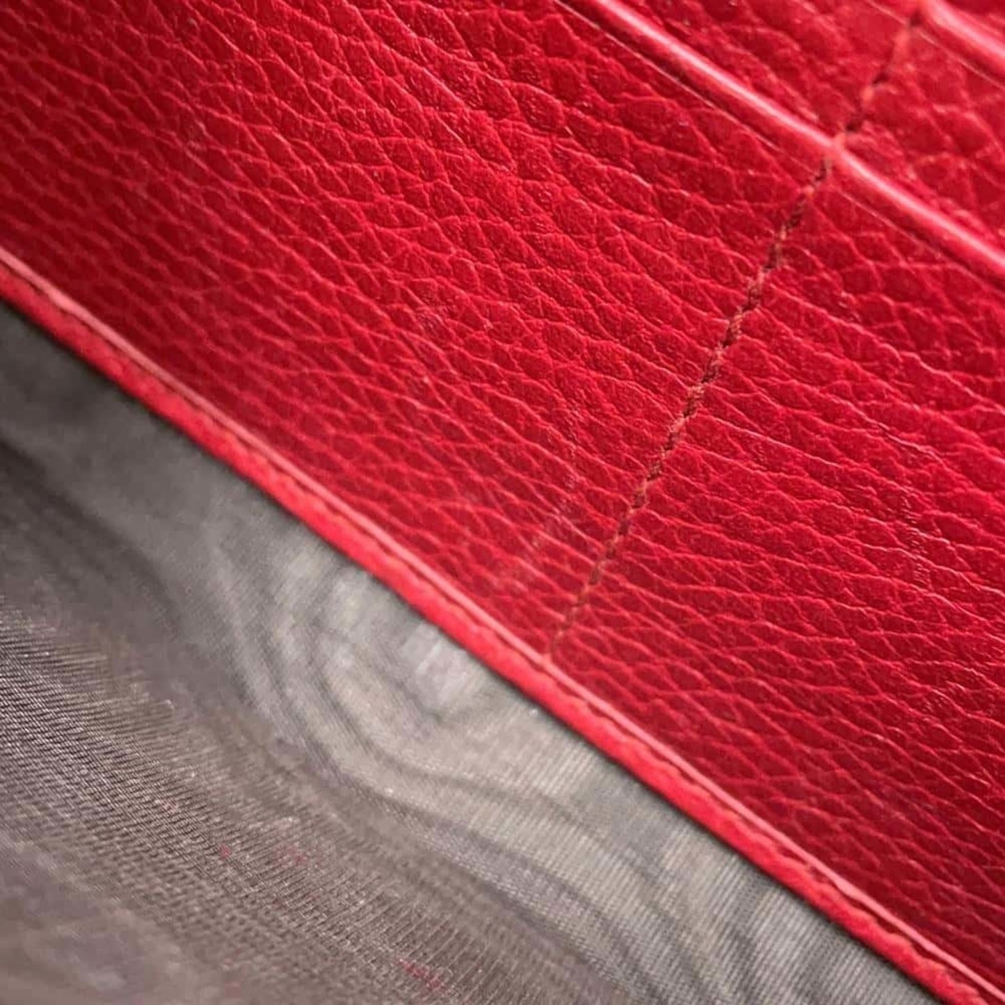 Gucci Red Color Leather Shoulder Bag