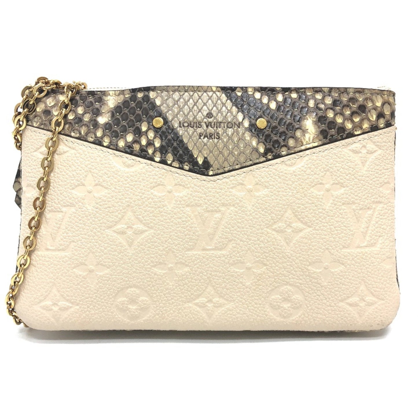 Louis Vuitton Beige Leather Shoulder Bag ()