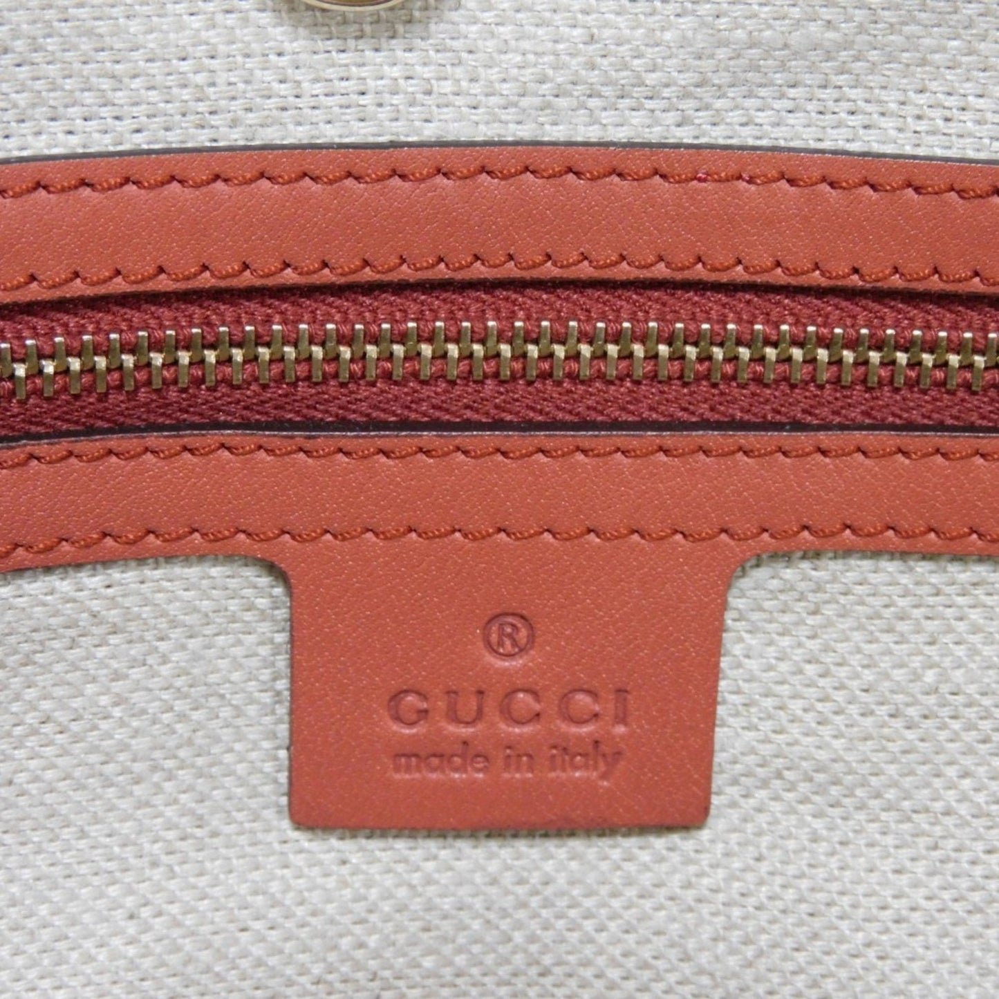 Gucci Beige Linen Shoulder Bag Tote Bag