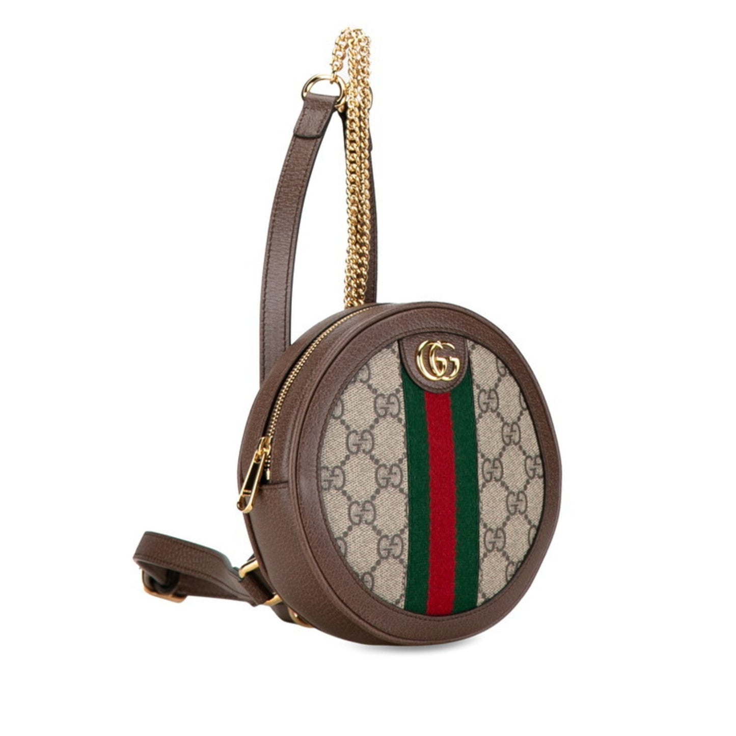 Gucci Beige Brown Pvc Leather Pochette Pouch