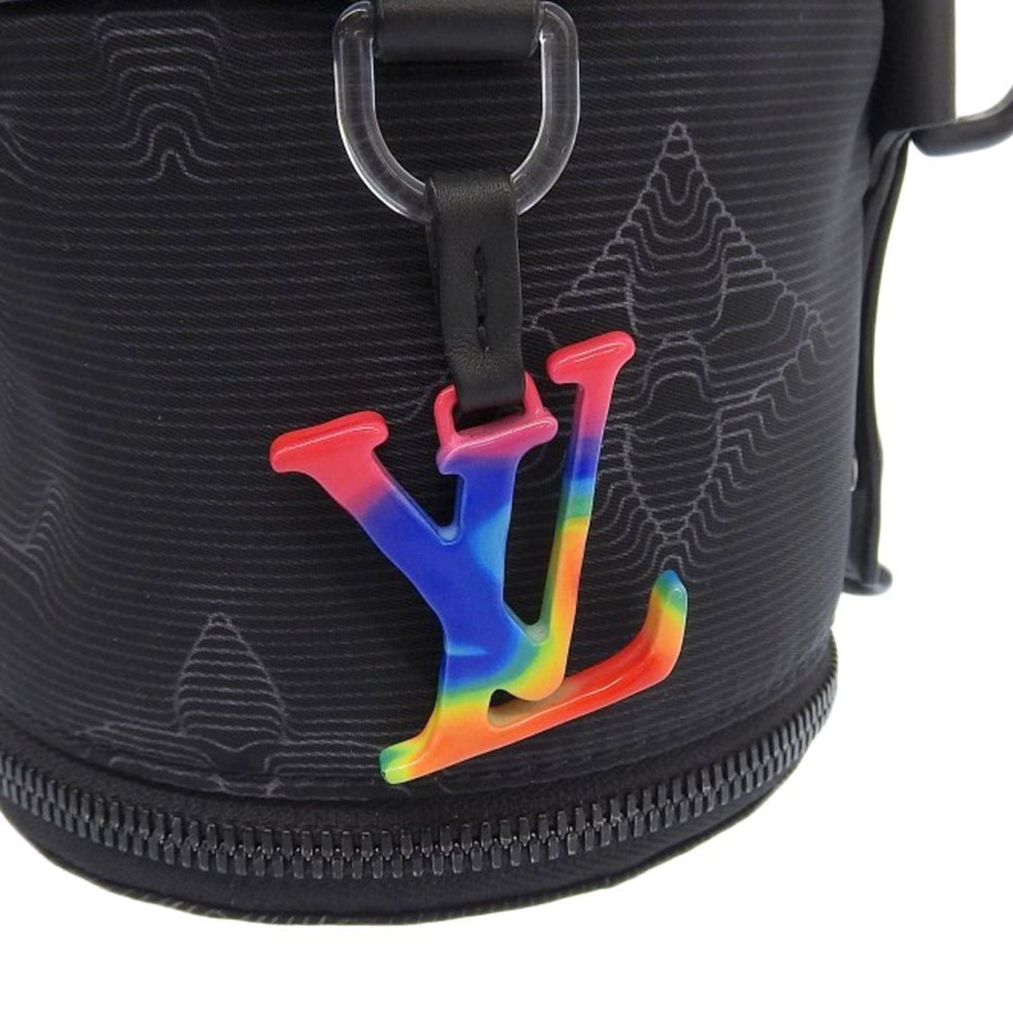 Louis Vuitton Black Multi-Color Nylon Shoulder Bag