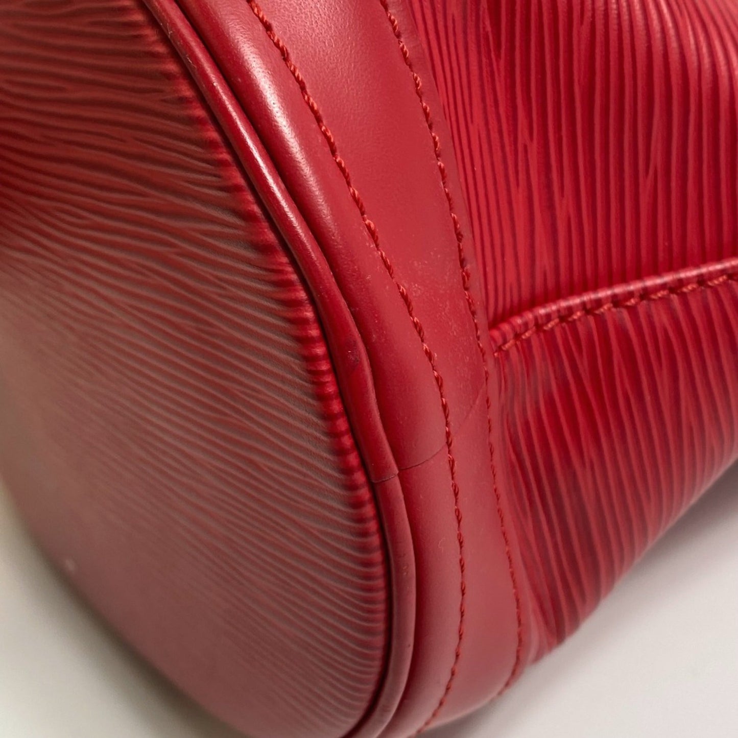Louis Vuitton Red Leather Shoulder Bag