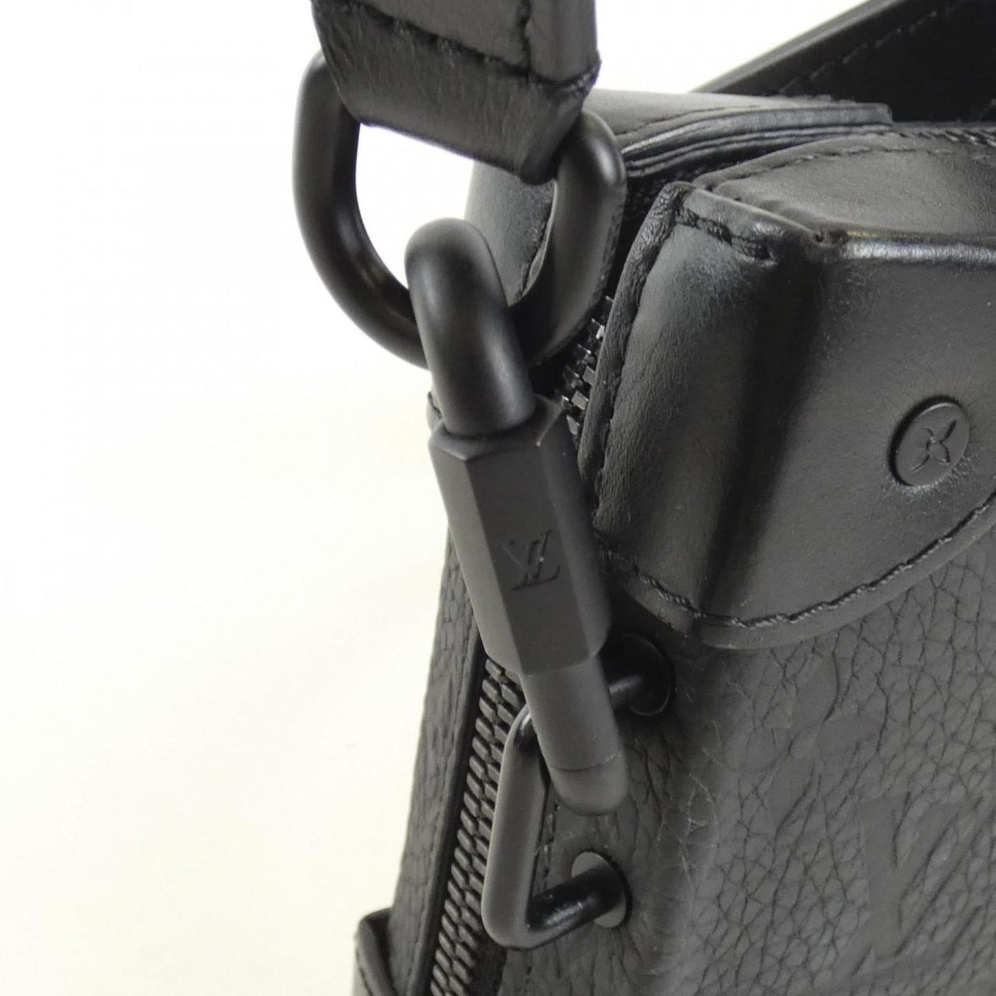 Louis Vuitton Black Leather Shoulder Bag