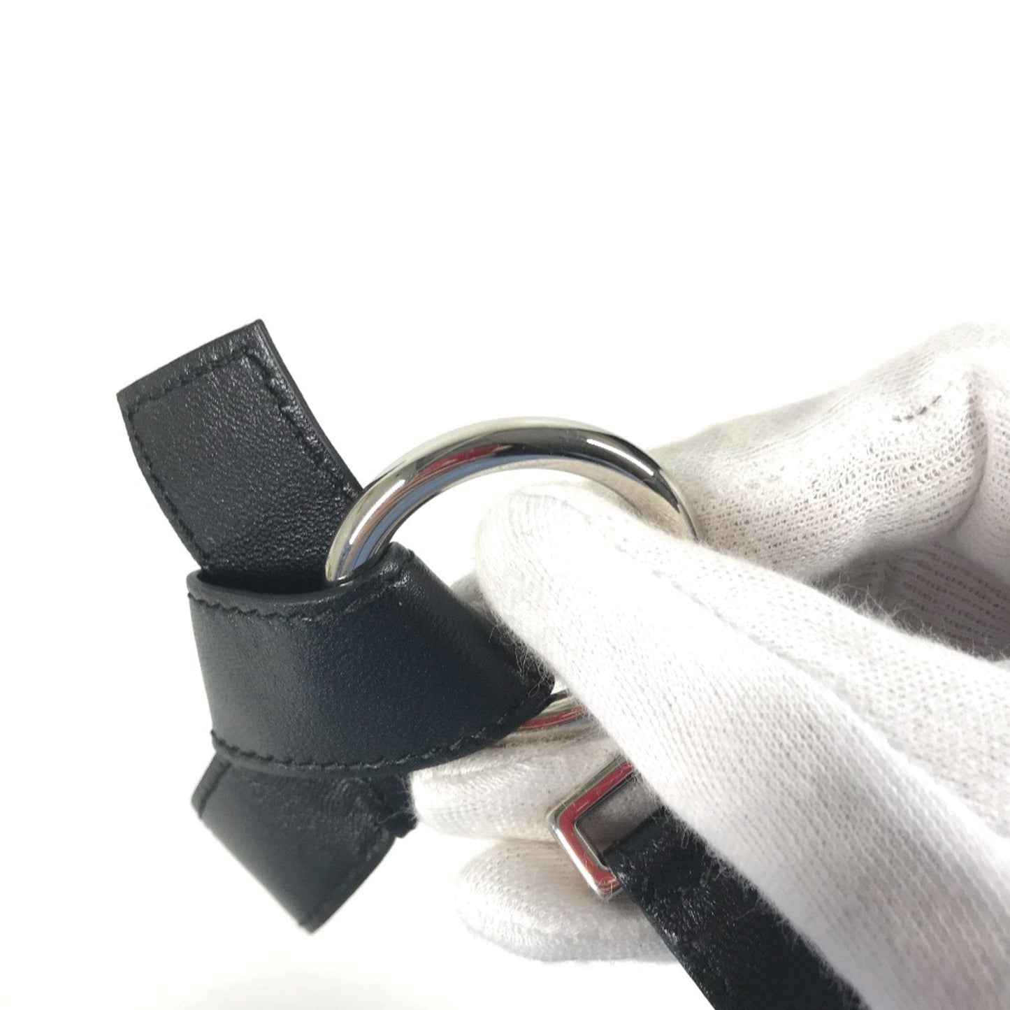 Louis Vuitton Black Leather Chain/Shoulder Wallet