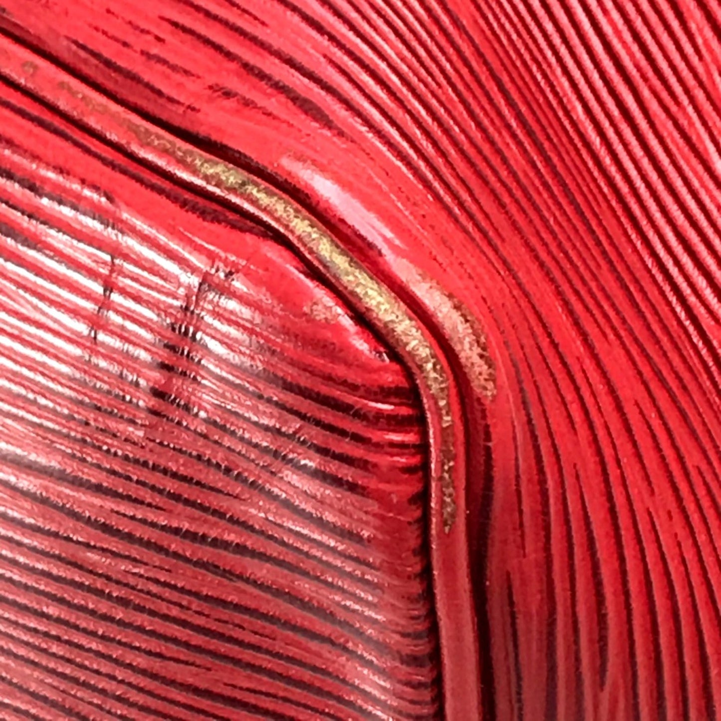 Louis Vuitton Red Leather Shoulder Bag