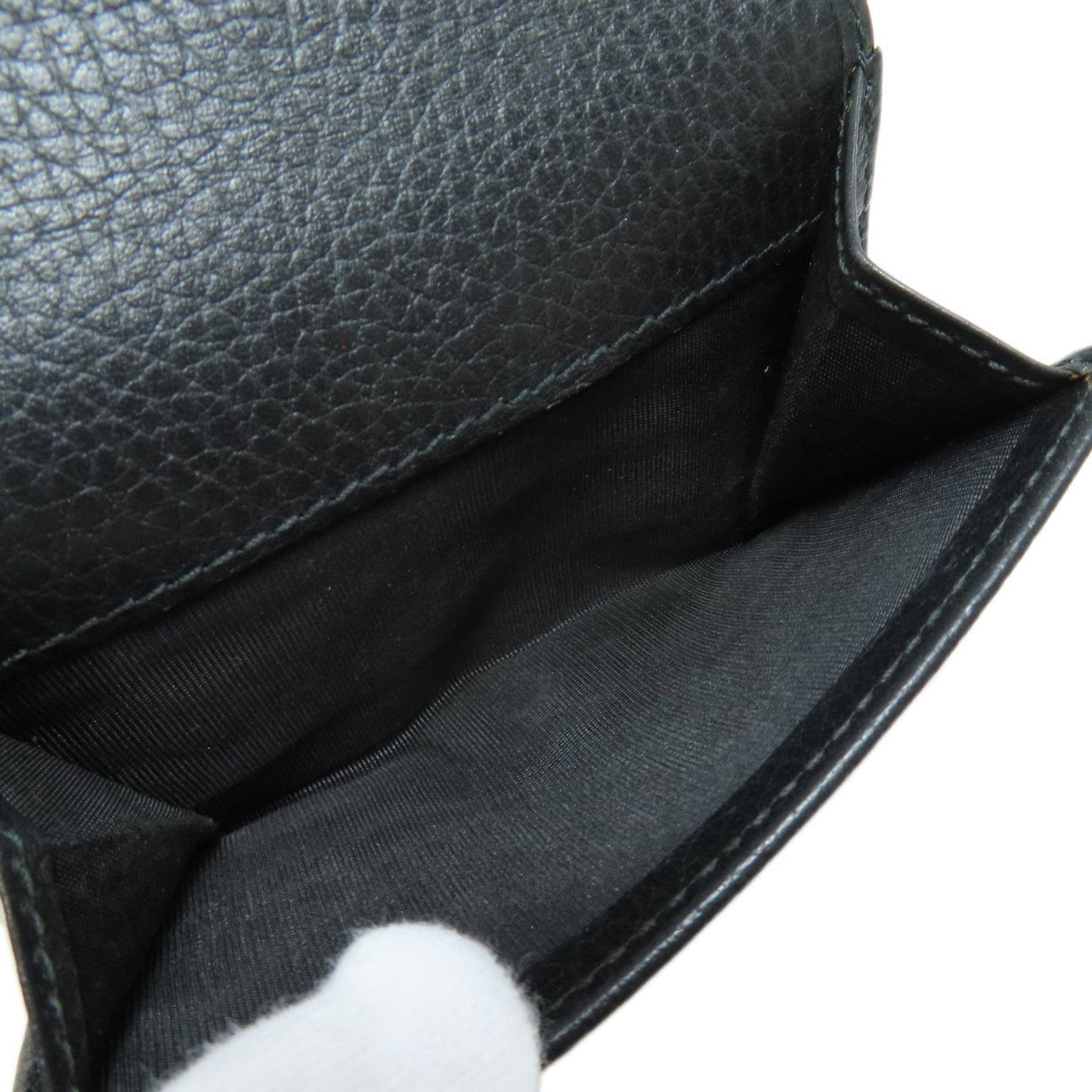 Gucci Black Leather Wallet (Tri-Fold)