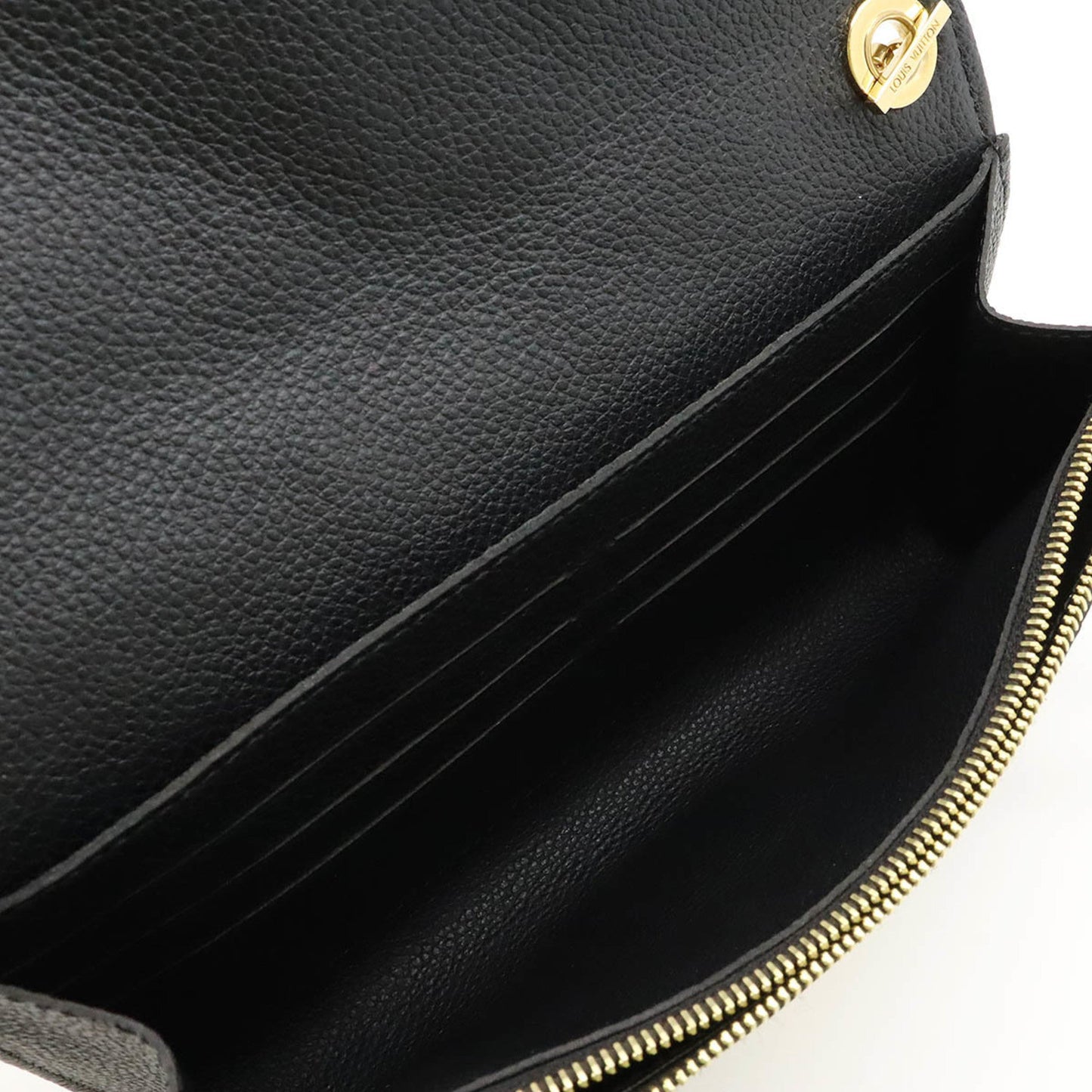 Louis Vuitton Noir Monogram Empreinte Chain/Shoulder Wallet