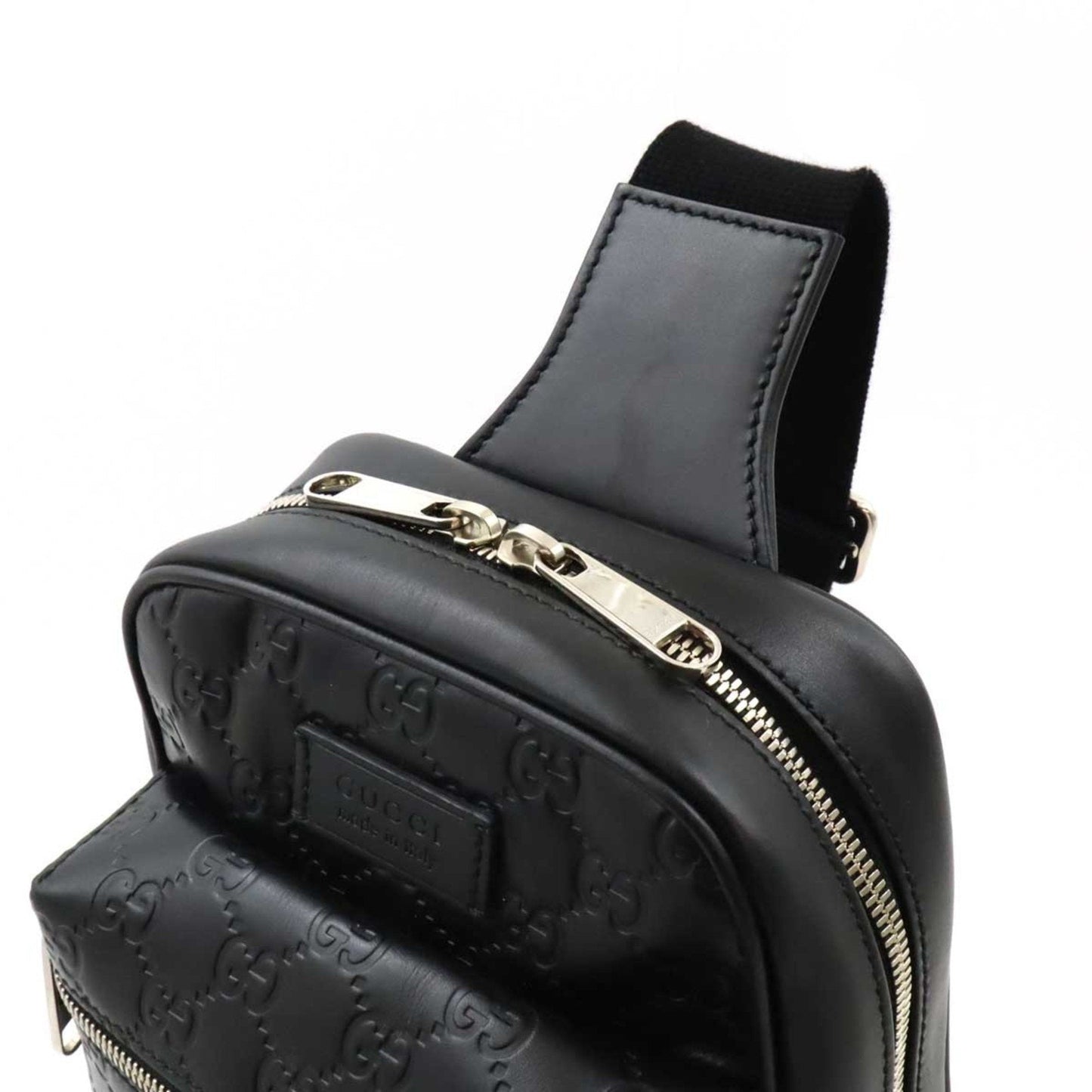 Gucci Black Leather Shoulder Bag Sling Bag