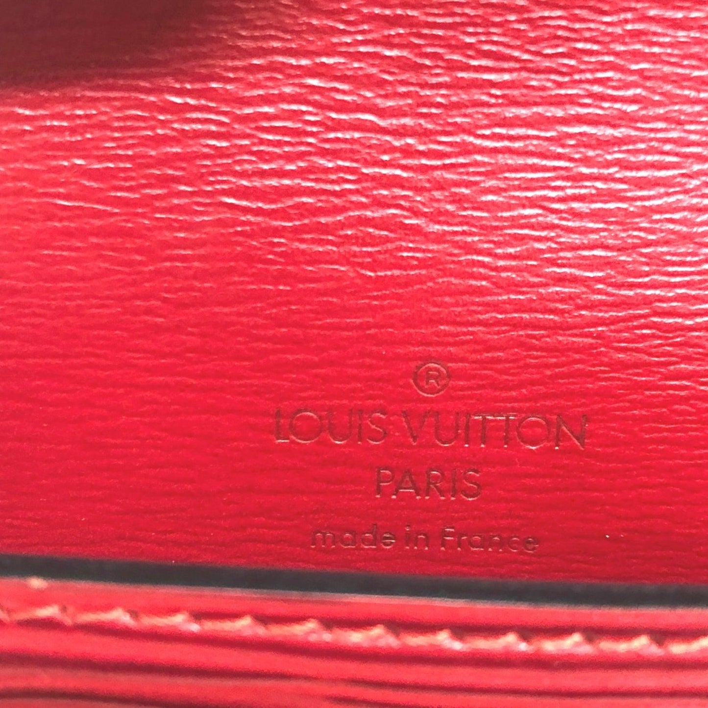 Louis Vuitton Red Leather Shoulder Bag