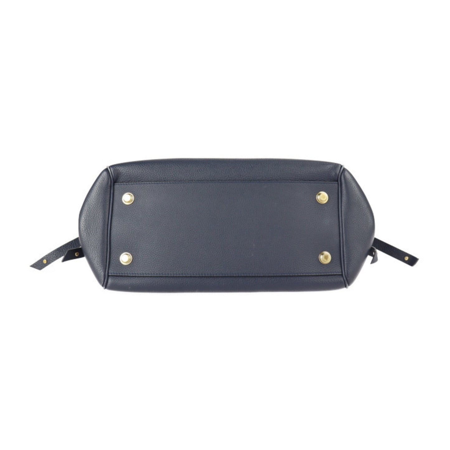 Louis Vuitton Navy Blue Leather Handbag Shoulder Bag