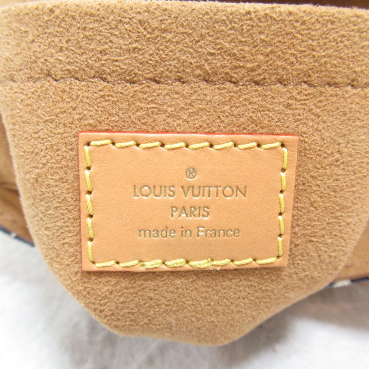 Louis Vuitton Blue Fabric Monogram Leather Shoulder Bag