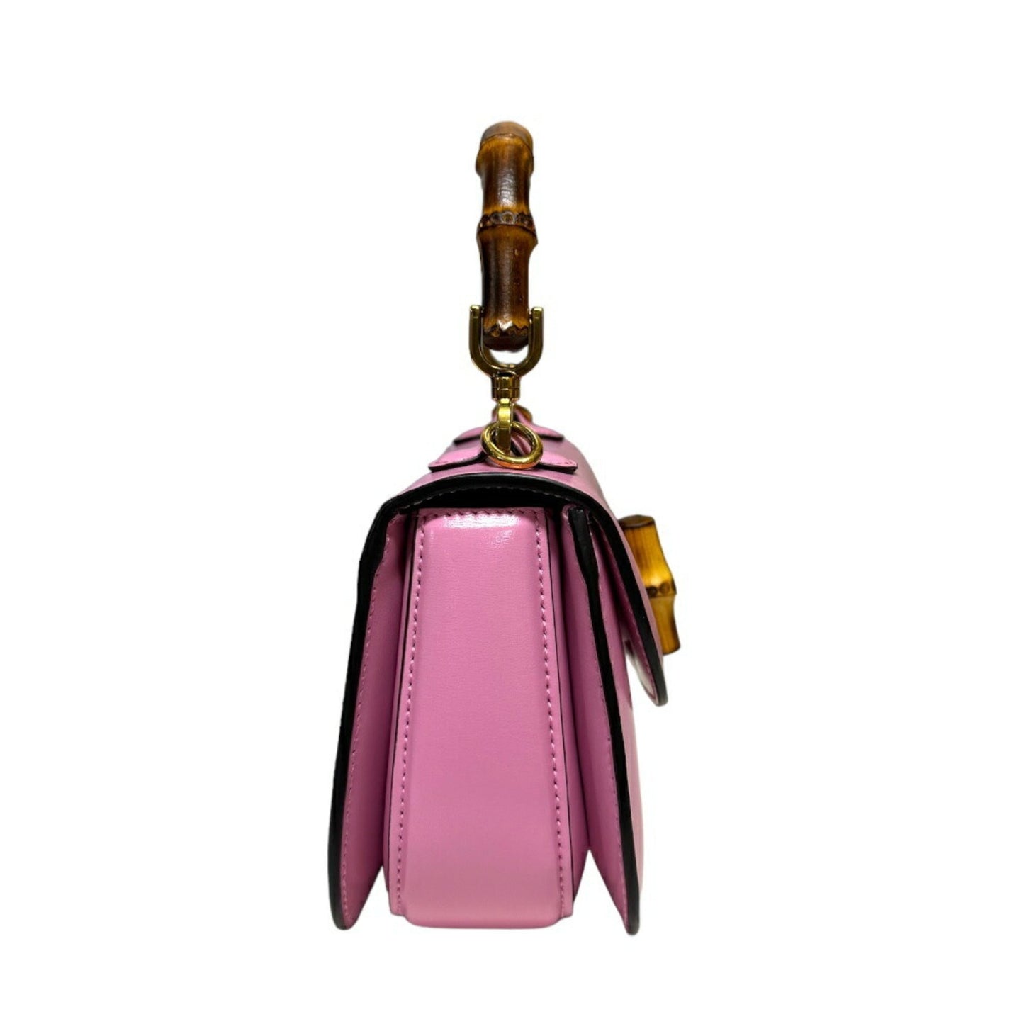 Gucci Pink Bamboo Shoulder Bag