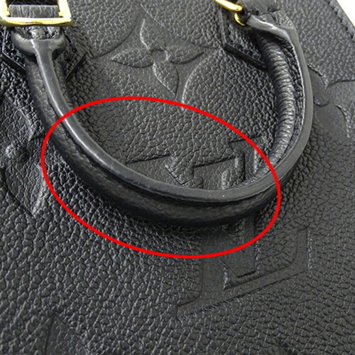 Louis Vuitton Black Noir Monogram Empreinte Handbag Shoulder Bag