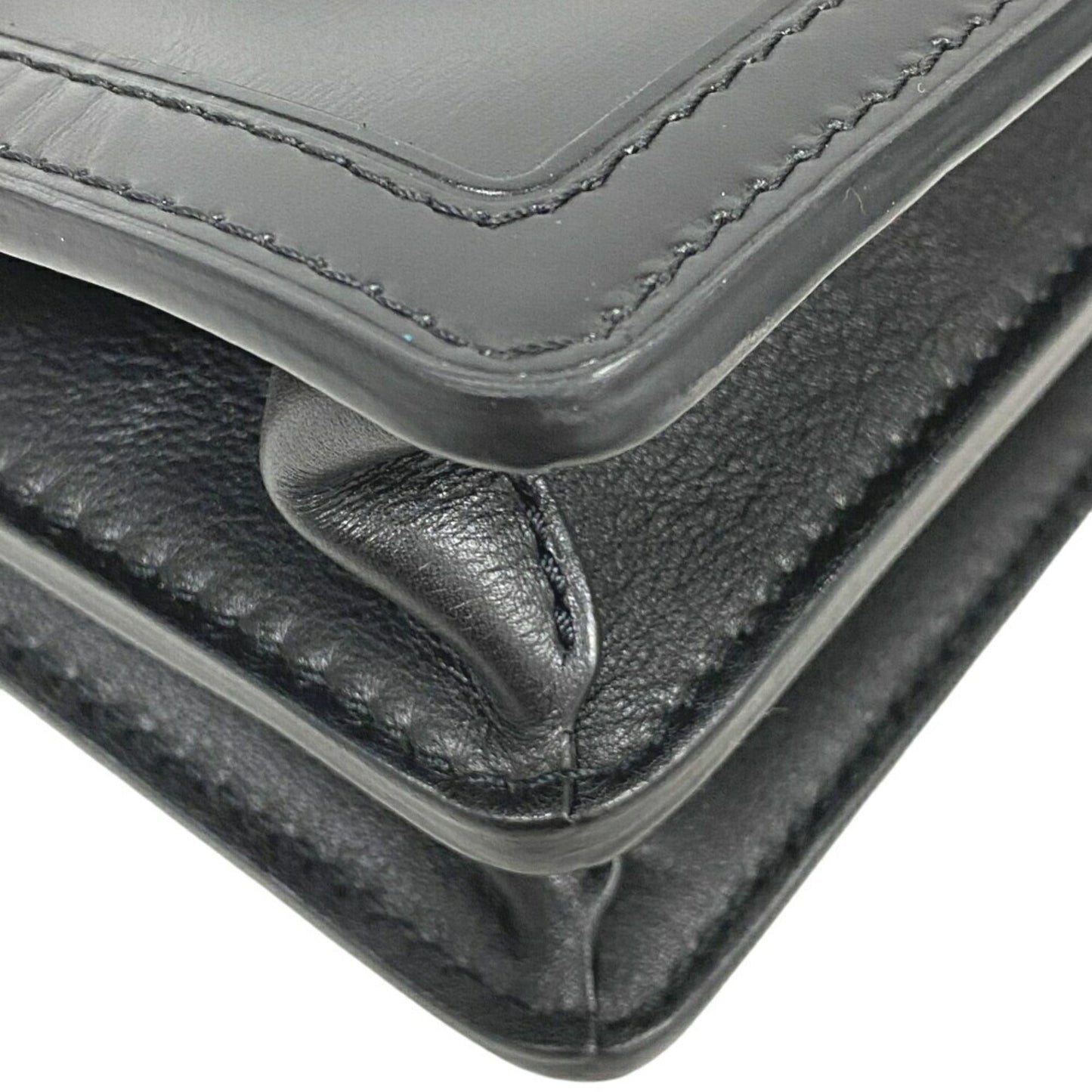 Louis Vuitton Black Gold Leather Shoulder Bag