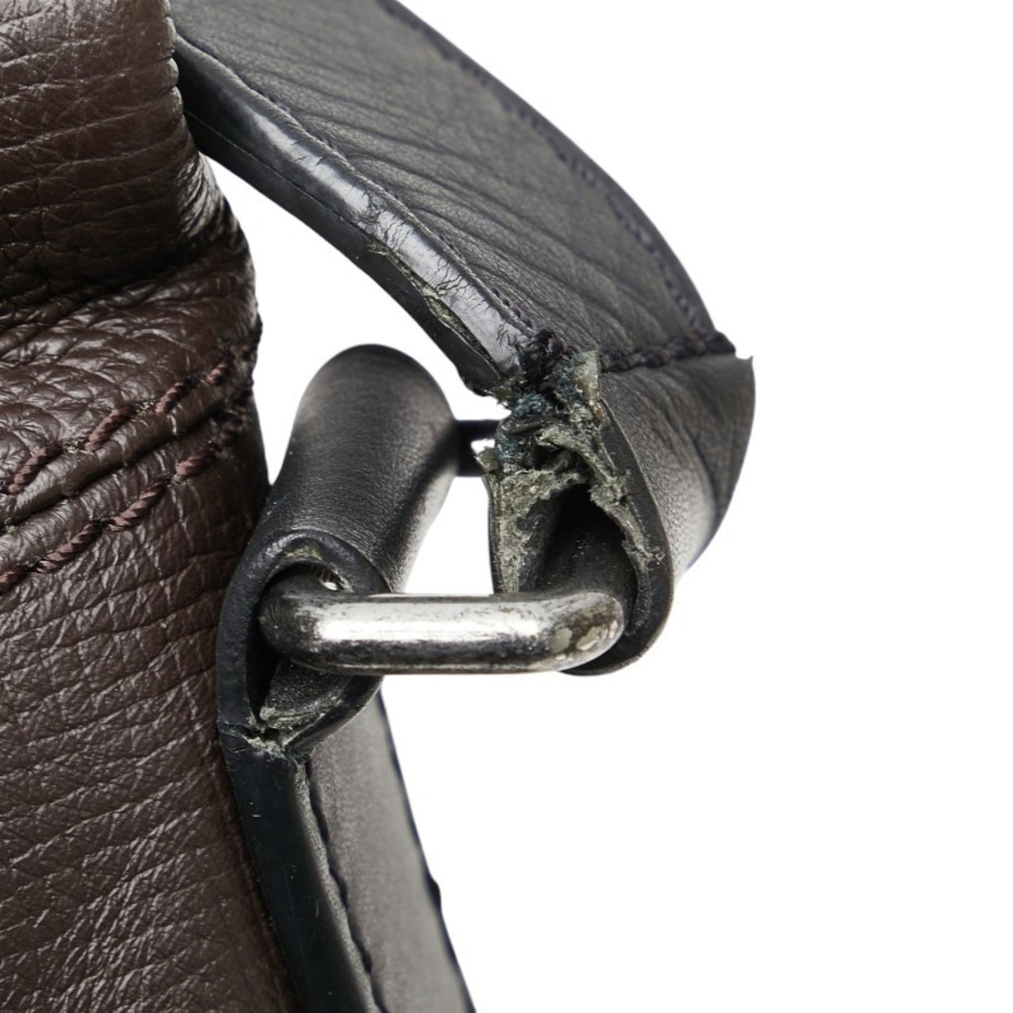Louis Vuitton Brown Marron Leather Shoulder Bag