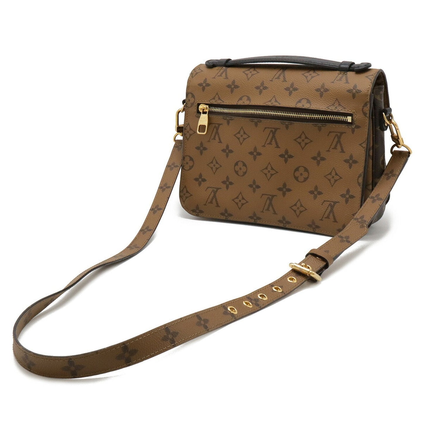 Louis Vuitton Monogram Monogram Reverse Monogram Reverse Handbag Pochette Shoulder Bag