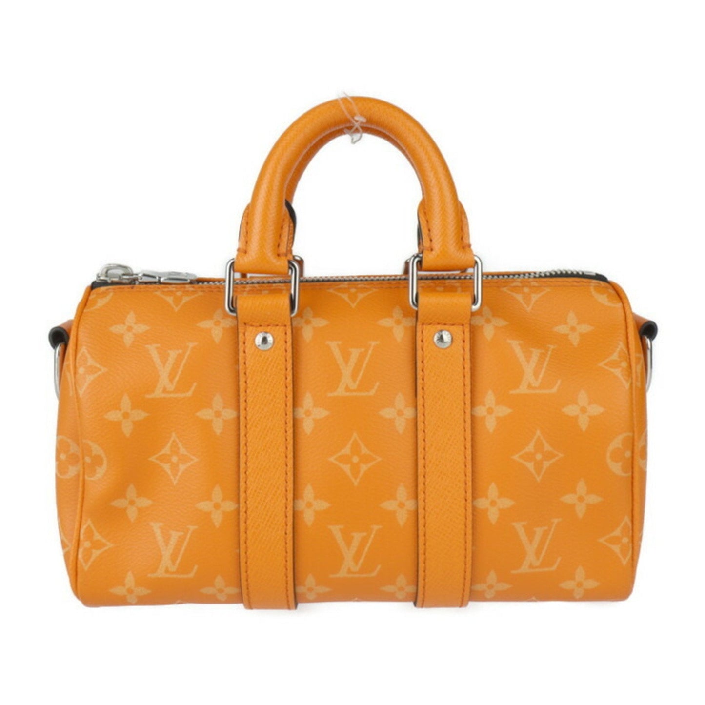 Louis Vuitton Orange Pvc Coated Canvas Leather Handbag Shoulder Bag Tote Bag