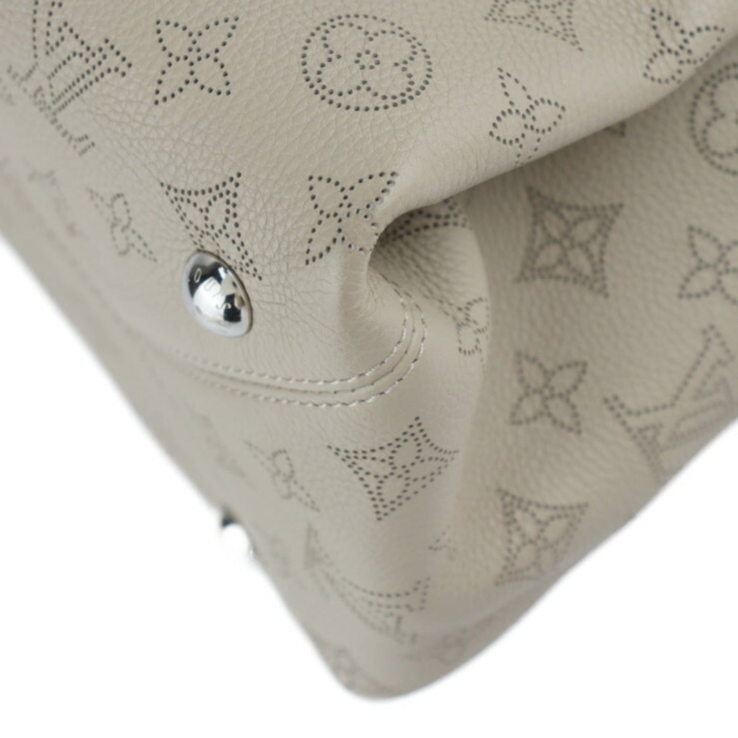 Louis Vuitton Beige Galle Mahina Leather Handbag Shoulder Bag Tote Bag
