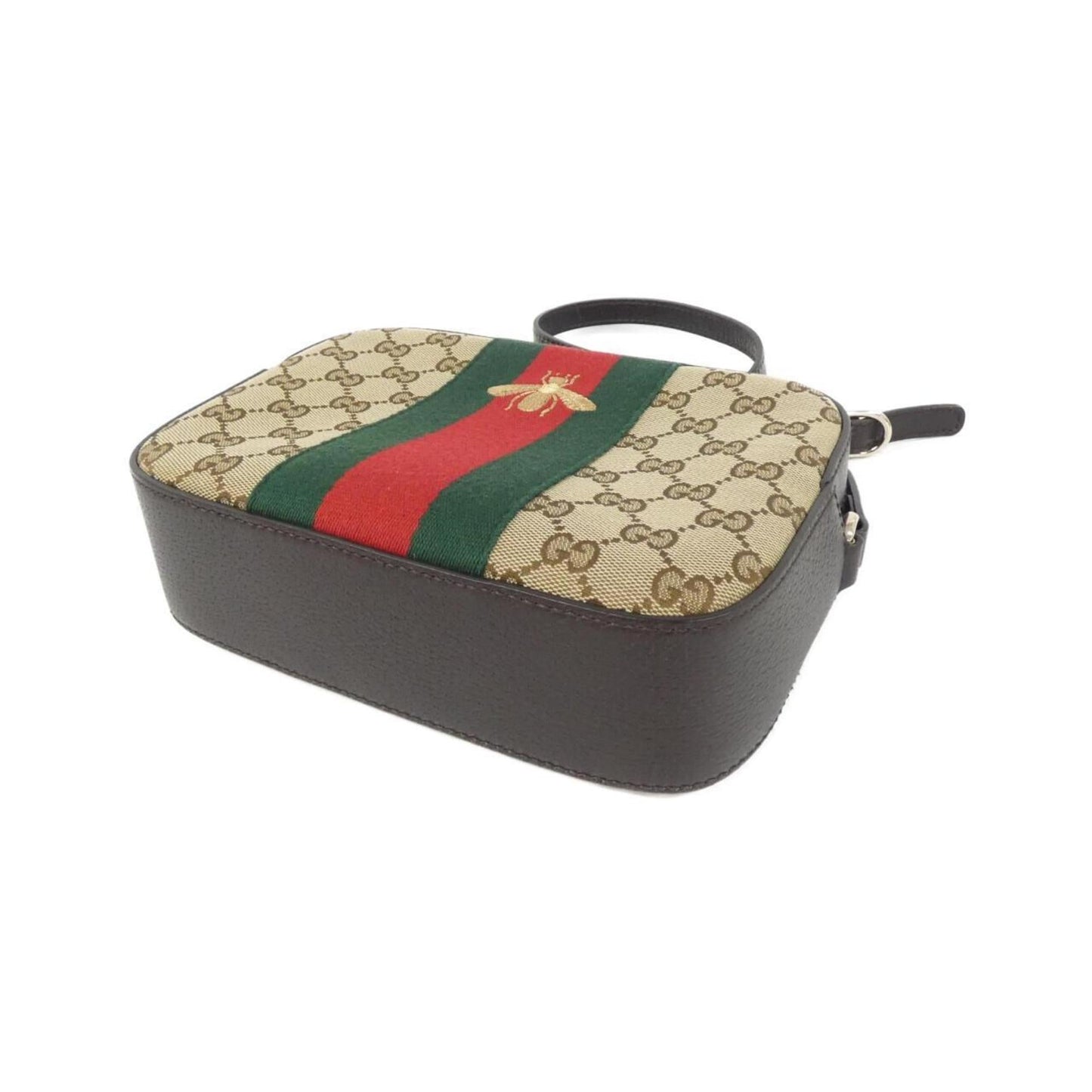Gucci Beige Brown Gg Canvas Shoulder Bag
