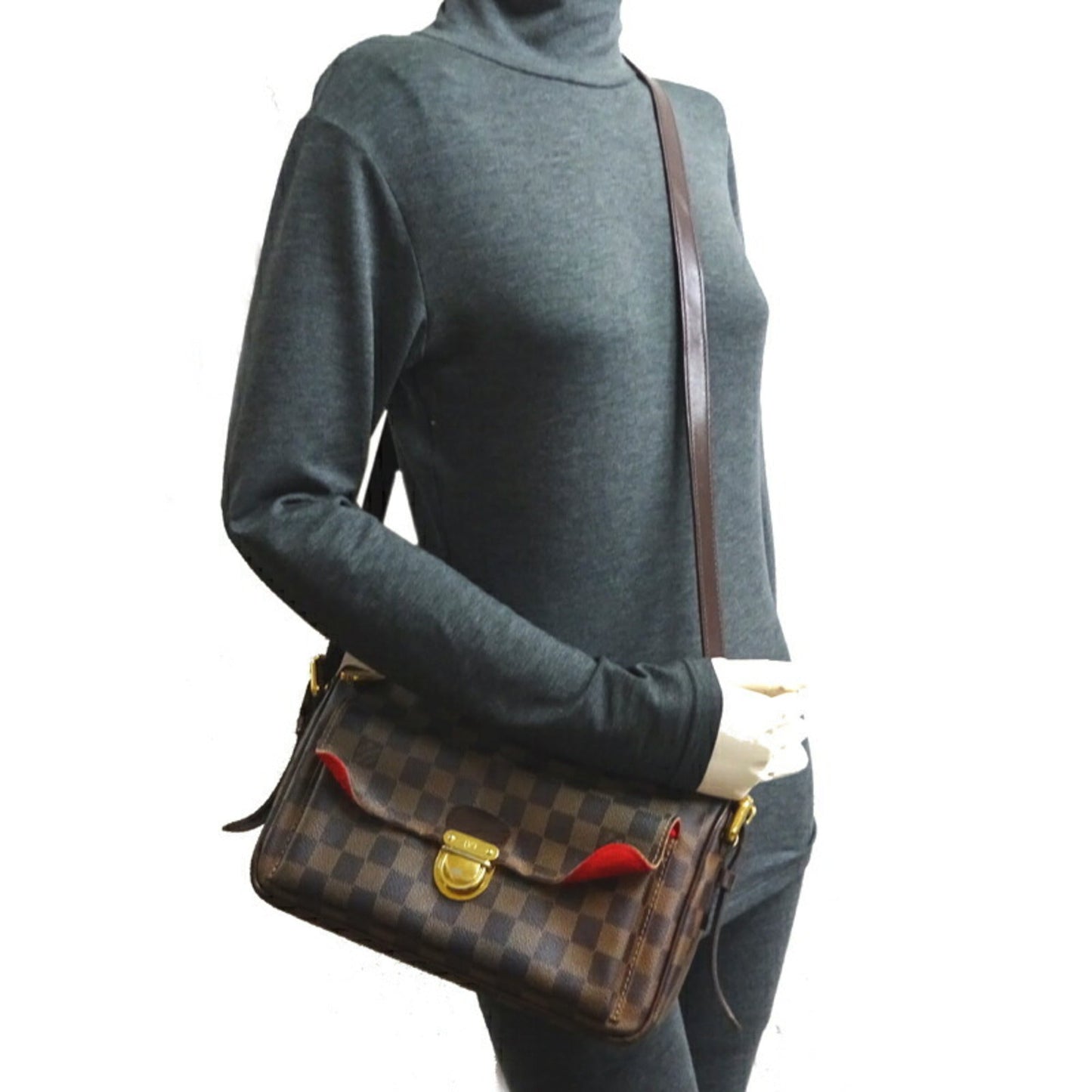 Louis Vuitton Brown Ebene Damier Canvas Shoulder Bag