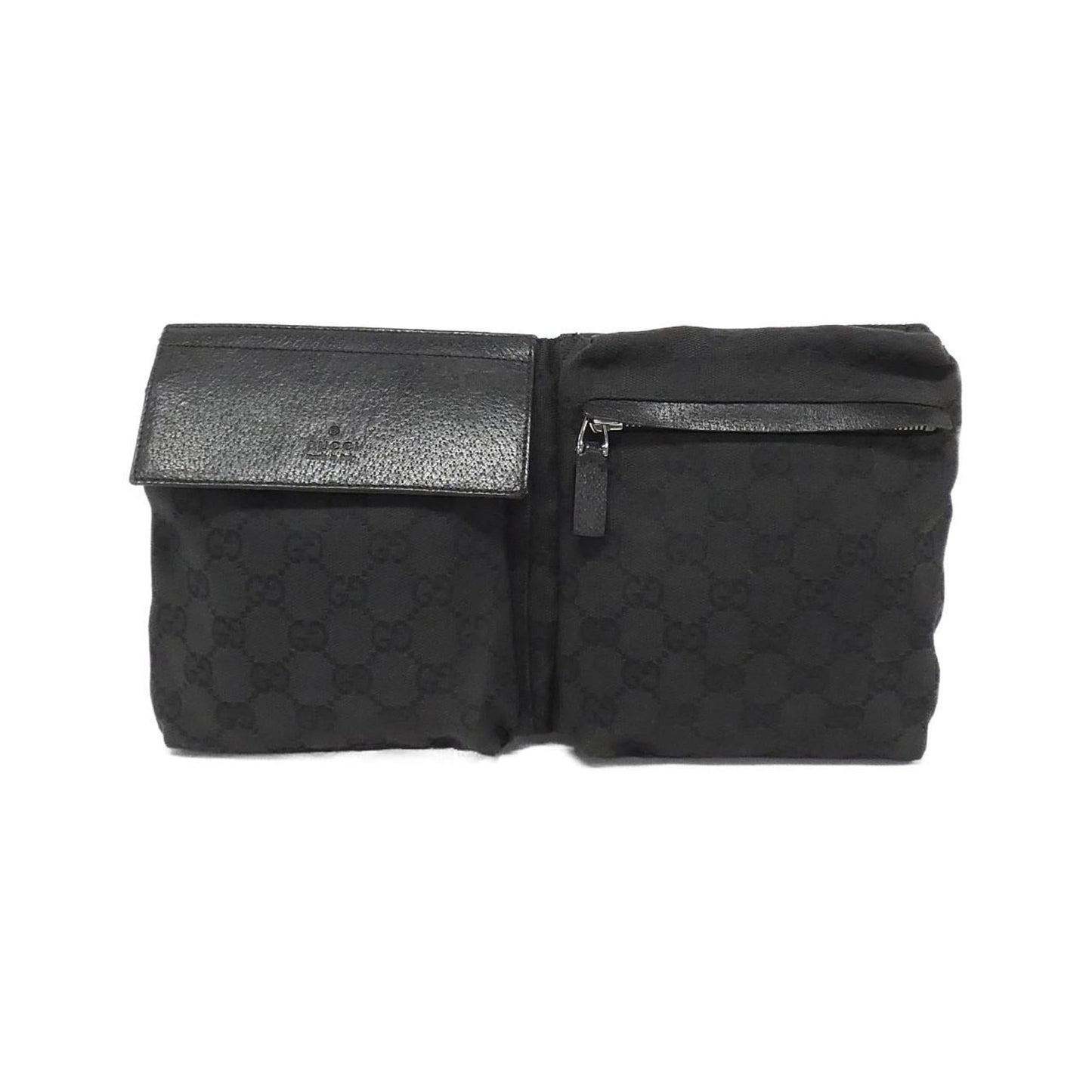 Gucci Black Gg Canvas Fanny Pack ()