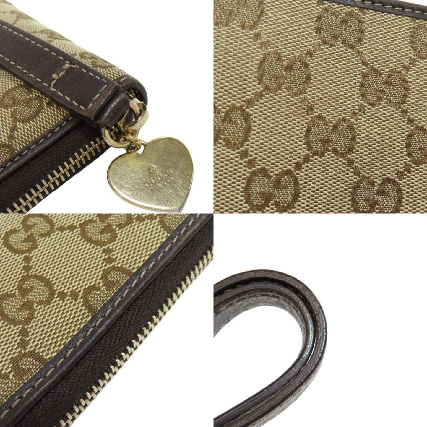 Gucci Brown Canvas Long Wallet (Bi-Fold)