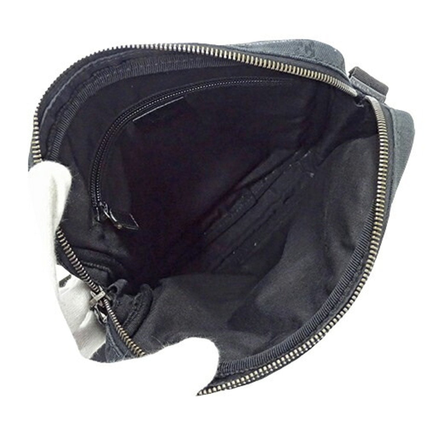 Gucci Black Gg Canvas Shoulder Bag